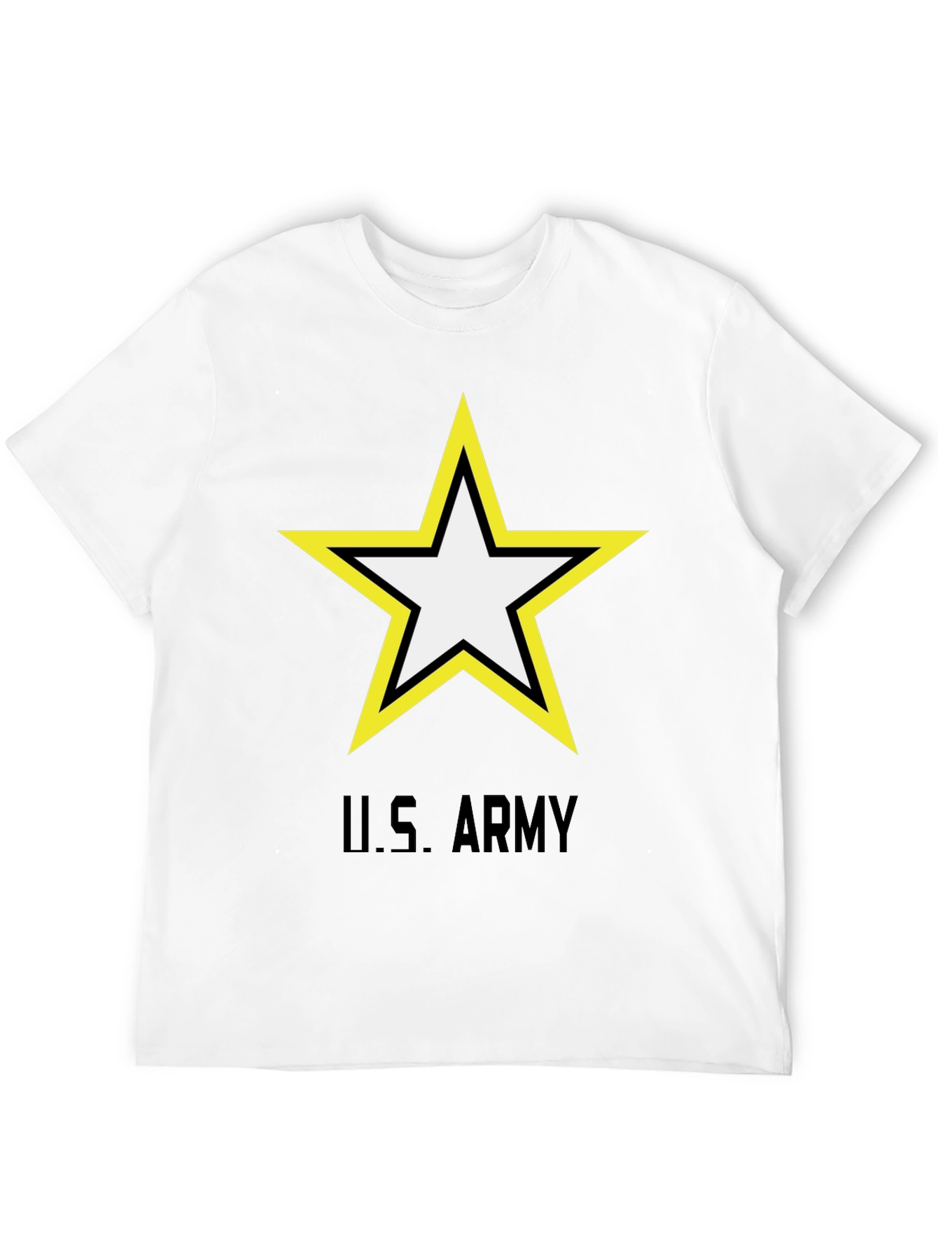 US Army Star Logo Black T-Shirt