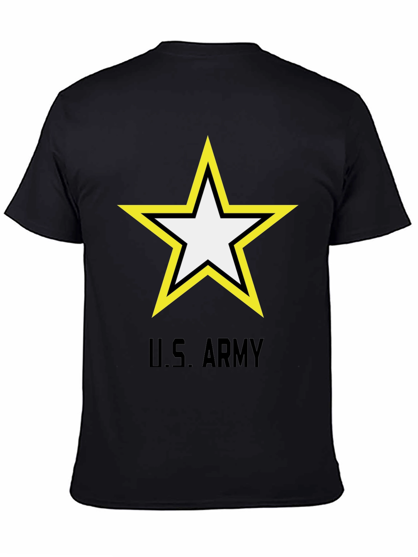 US Army Star Logo Black T-Shirt