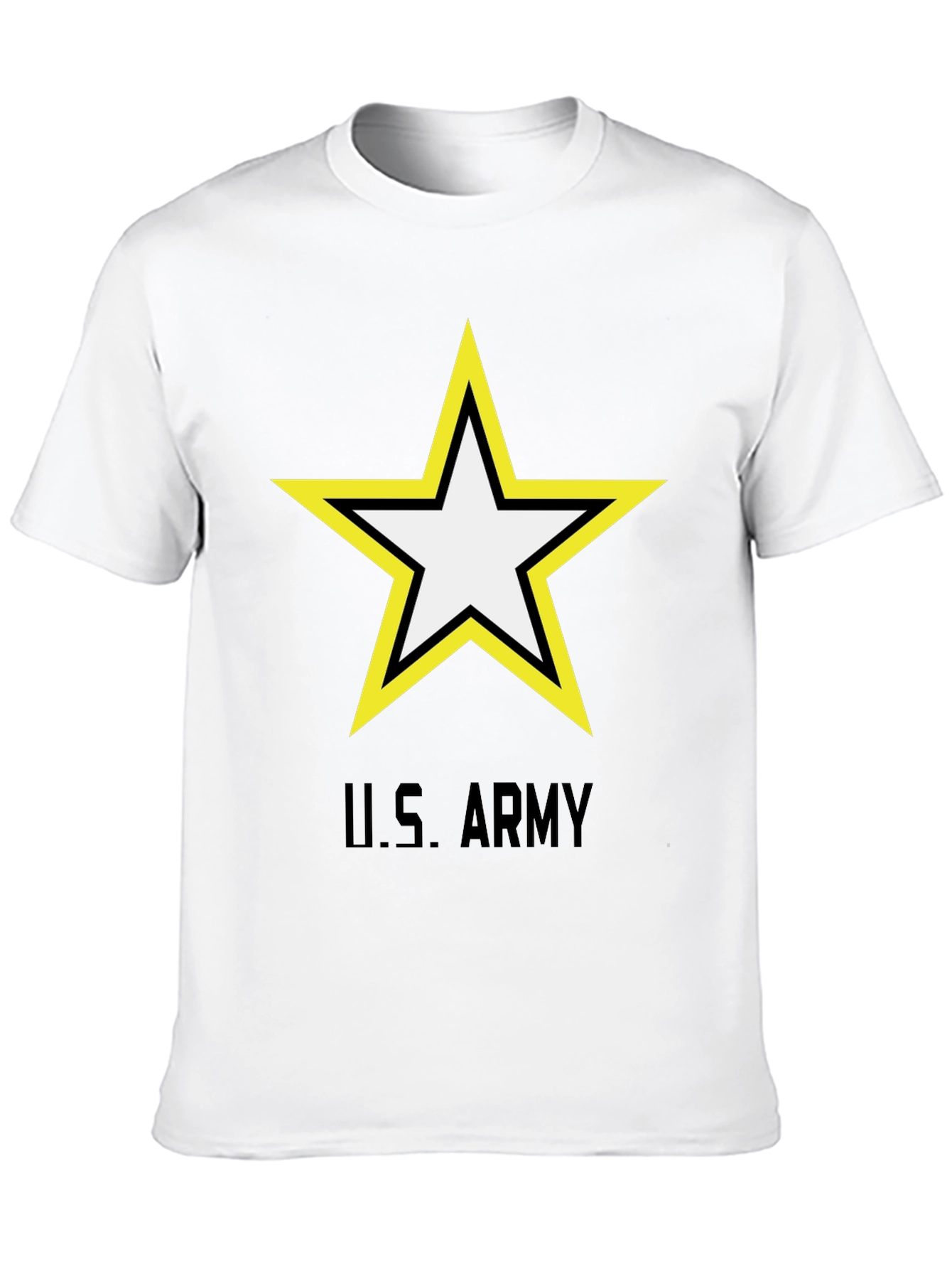 US Army Star Logo Black T-Shirt