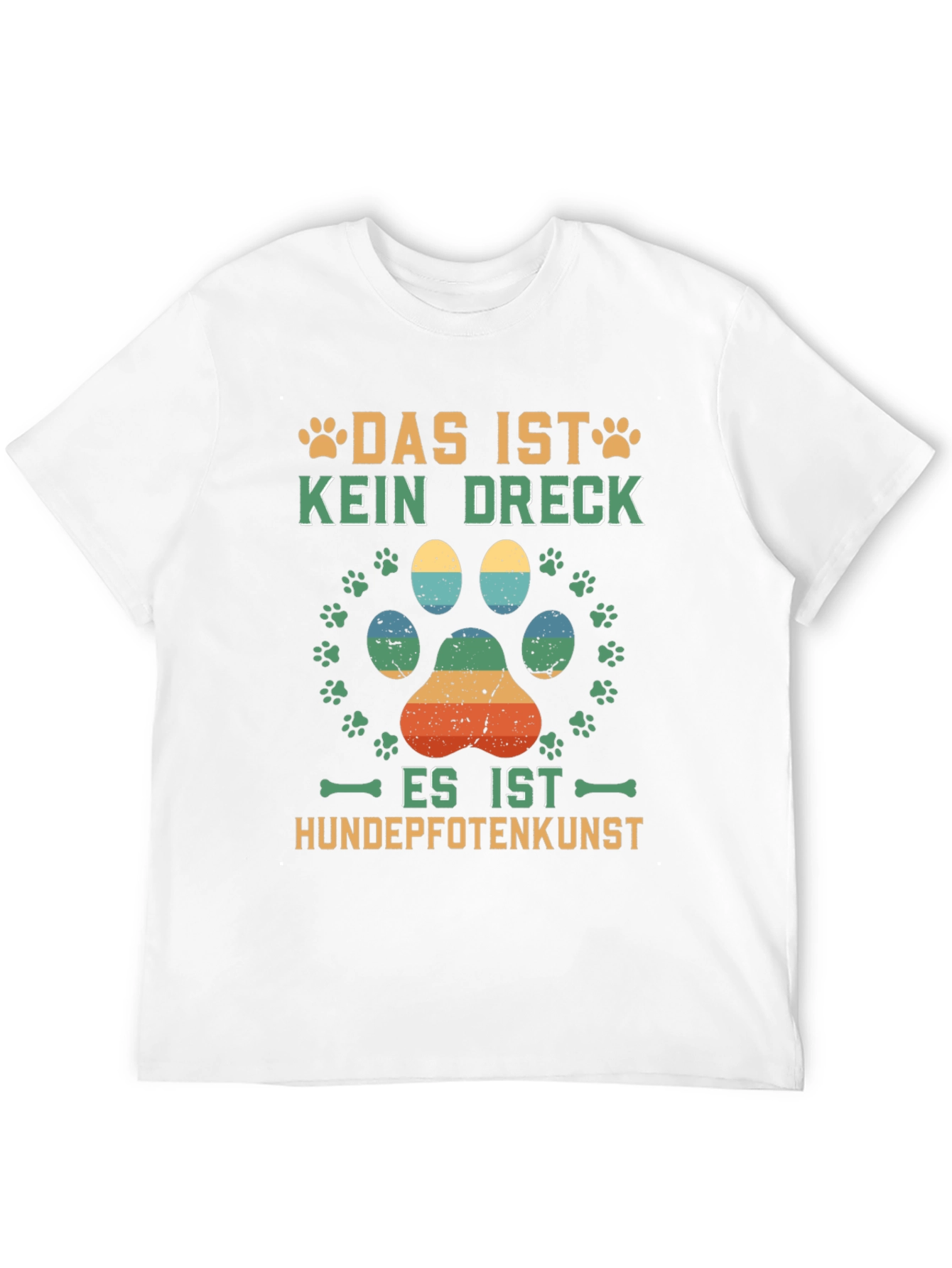 Dog Paw Print T-Shirt - Hundepfotenkunst
