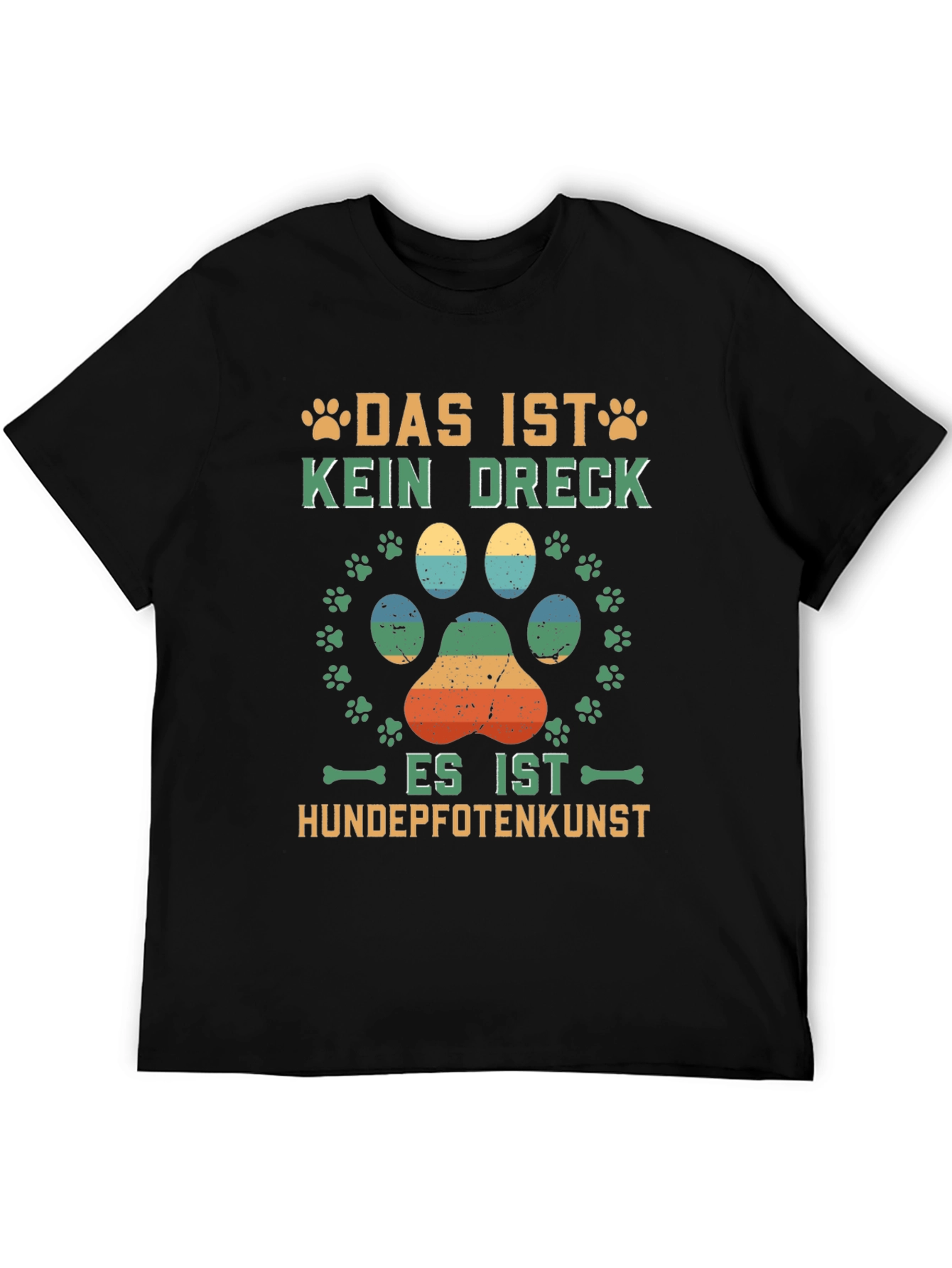 Dog Paw Print T-Shirt - Hundepfotenkunst