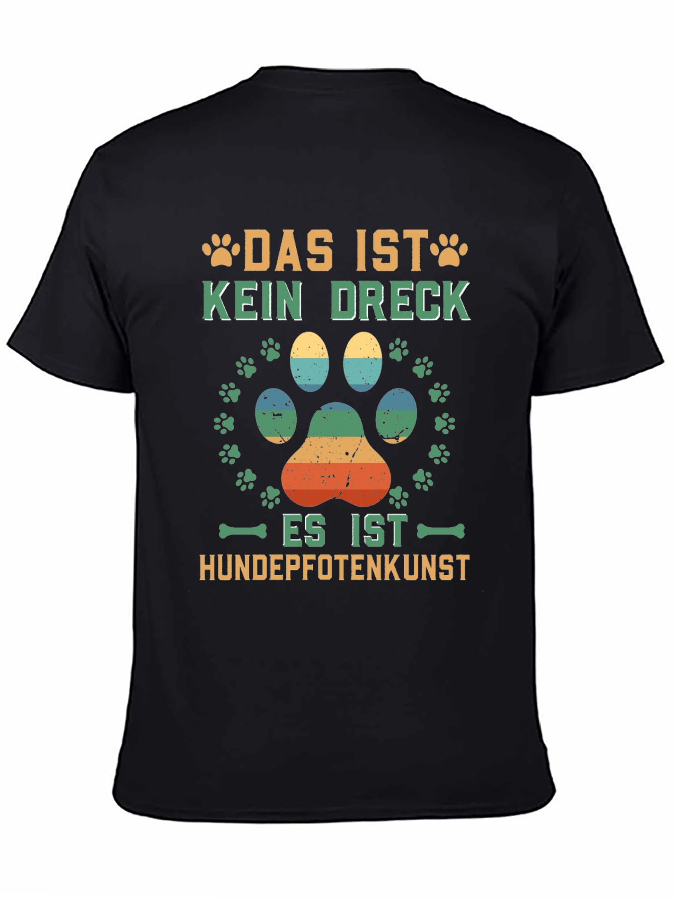 Dog Paw Print T-Shirt - Hundepfotenkunst