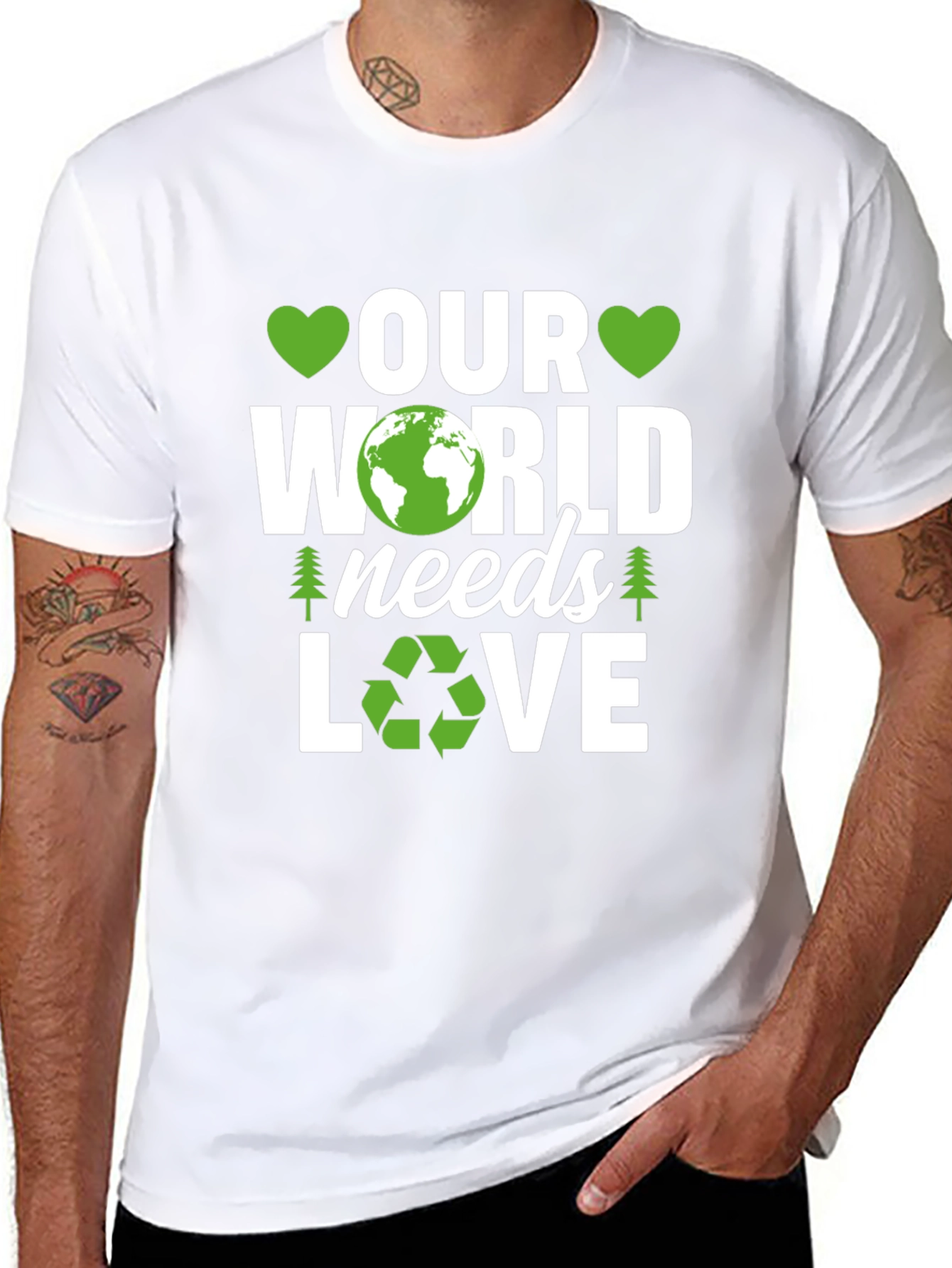 Our World Needs Love Earth Day T-Shirt