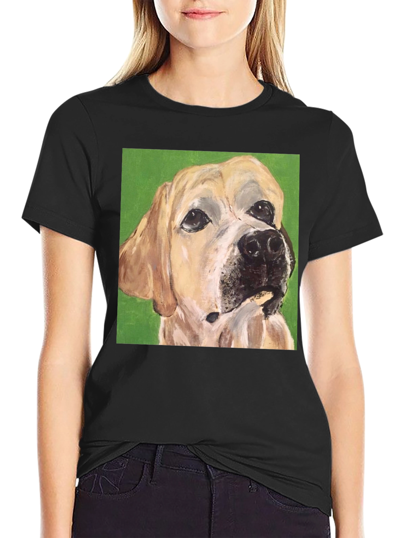Dog Portrait Tee - Artistic Pet Lovers T-Shirt