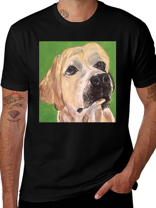 Dog Portrait Tee - Artistic Pet Lovers T-Shirt