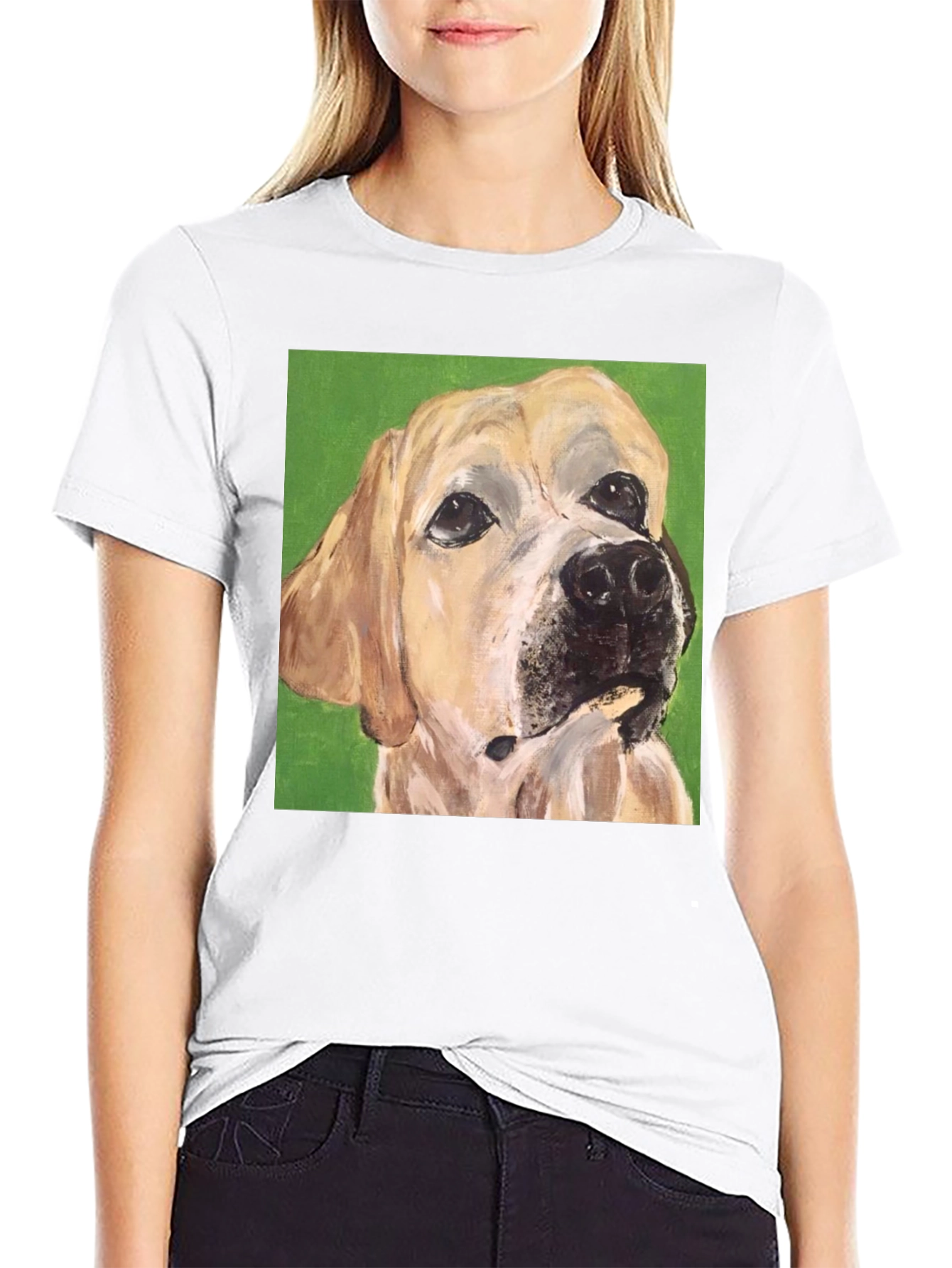 Dog Portrait Tee - Artistic Pet Lovers T-Shirt
