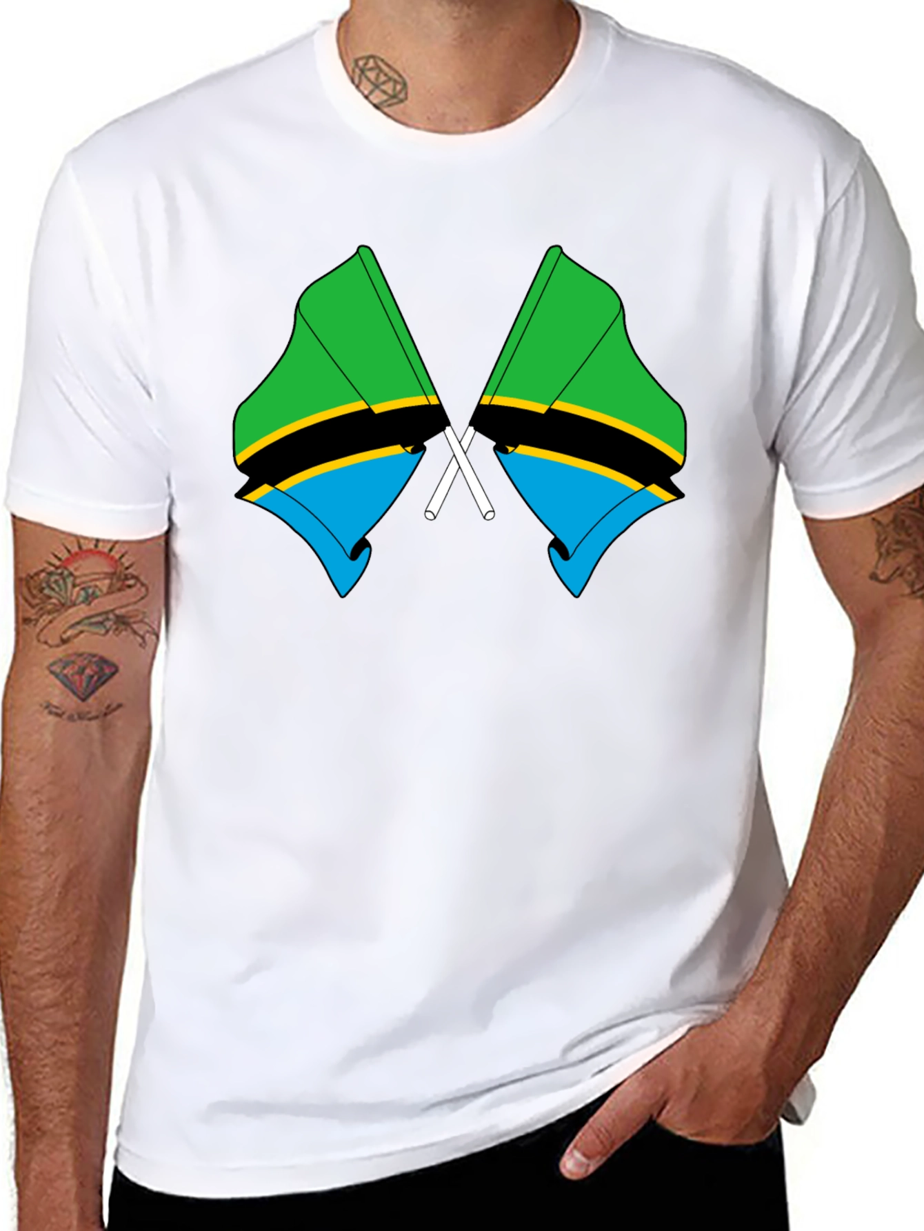 Tanzania Flag Graphic T-Shirt