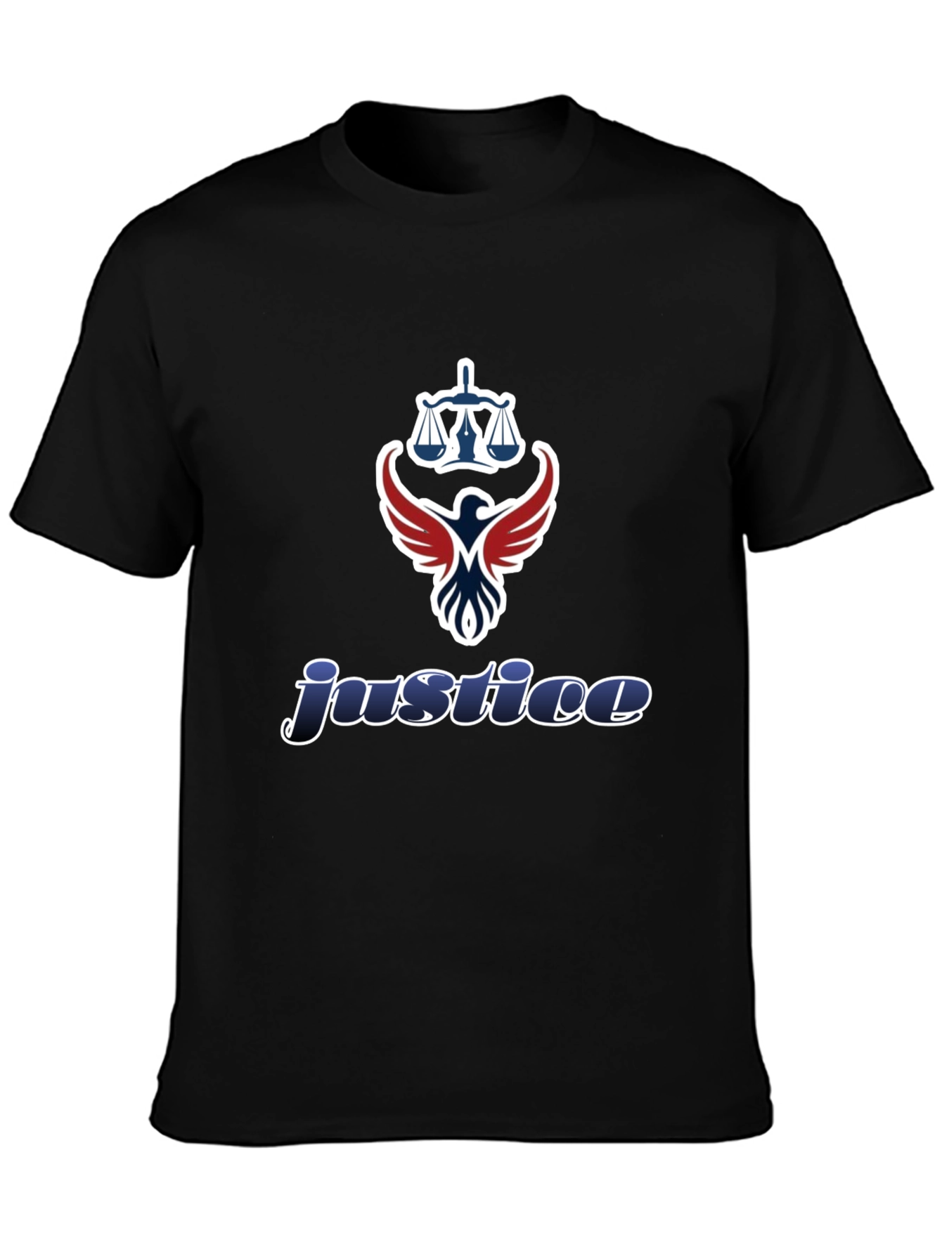 Justice Graphic T-Shirt - Scales of Justice Eagle Design