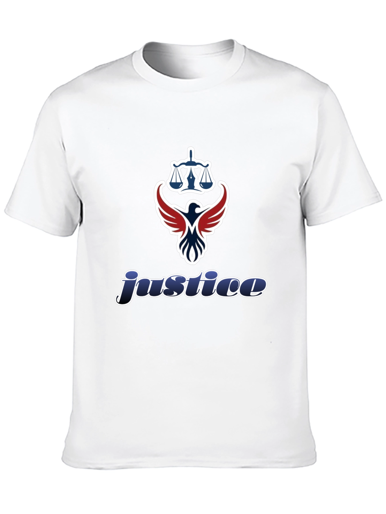 Justice Graphic T-Shirt - Scales of Justice Eagle Design