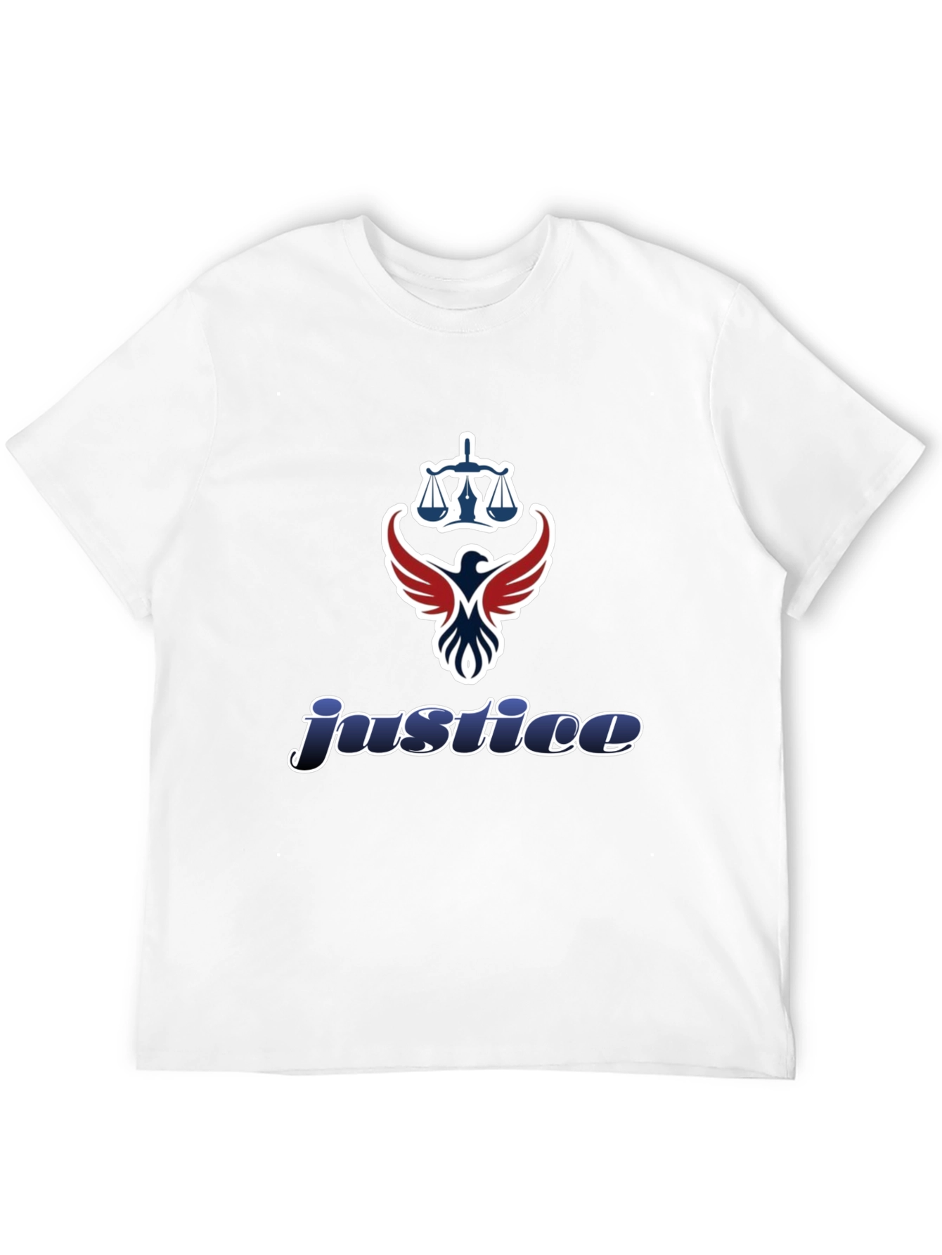 Justice Graphic T-Shirt - Scales of Justice Eagle Design