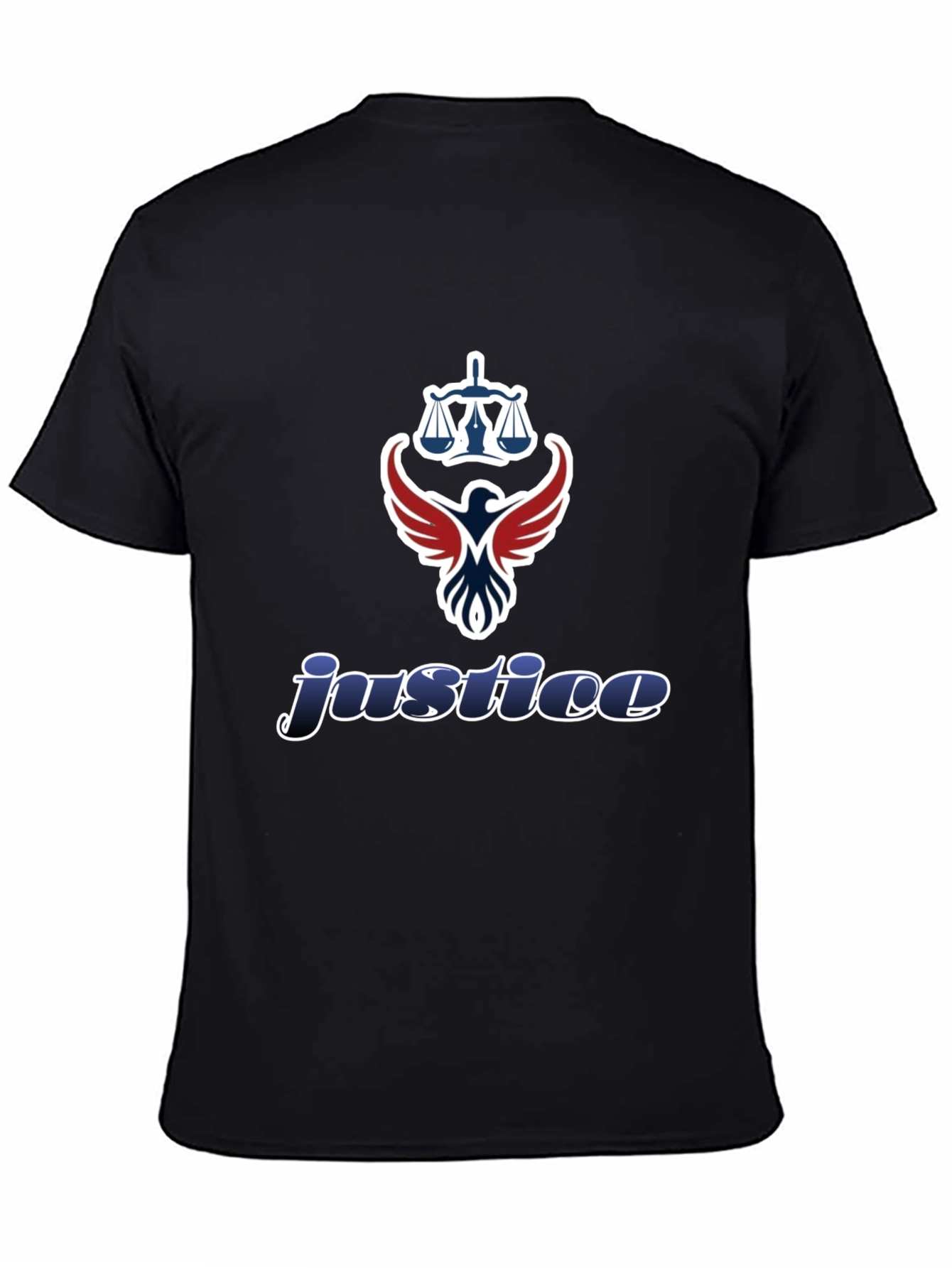 Justice Graphic T-Shirt - Scales of Justice Eagle Design