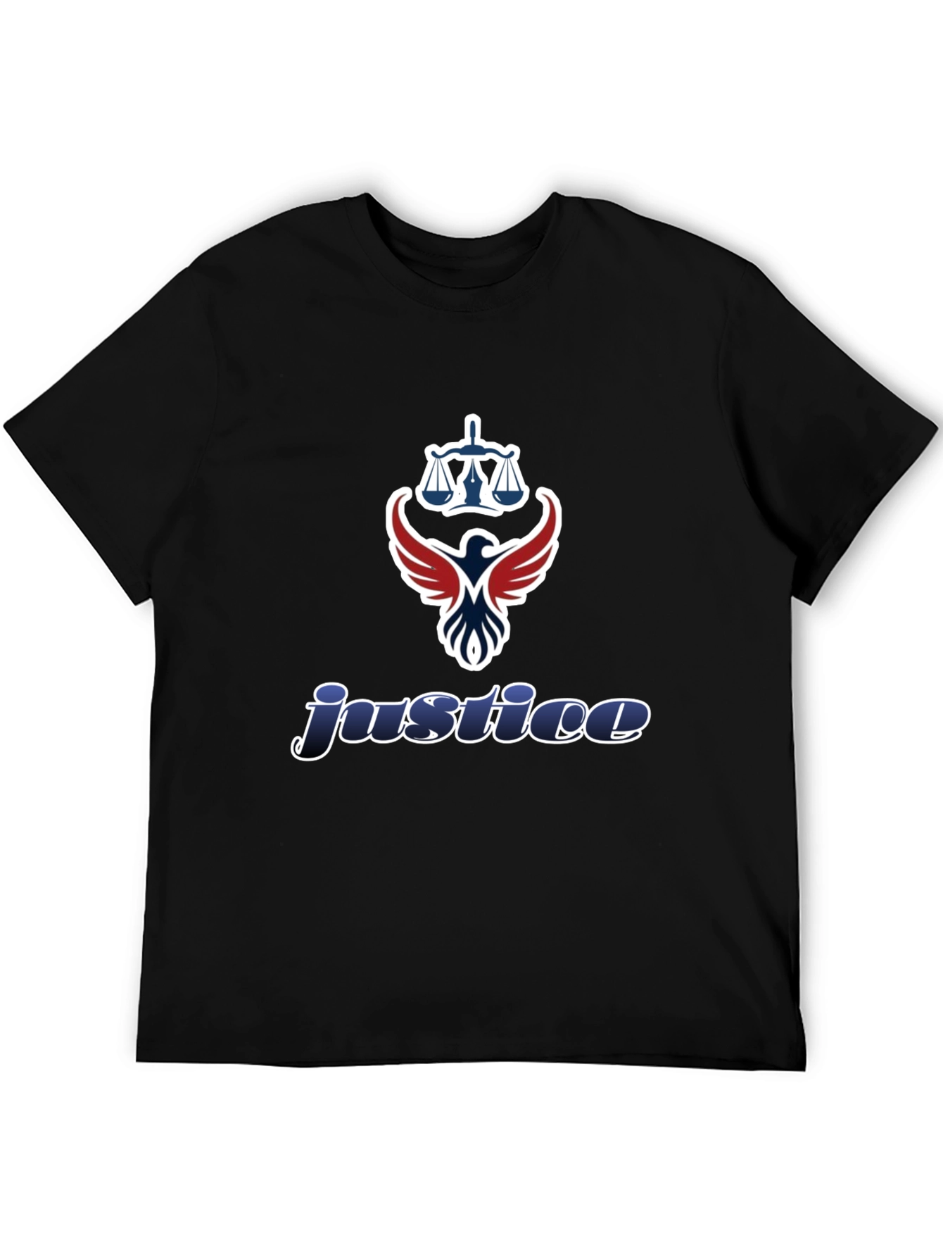 Justice Graphic T-Shirt - Scales of Justice Eagle Design