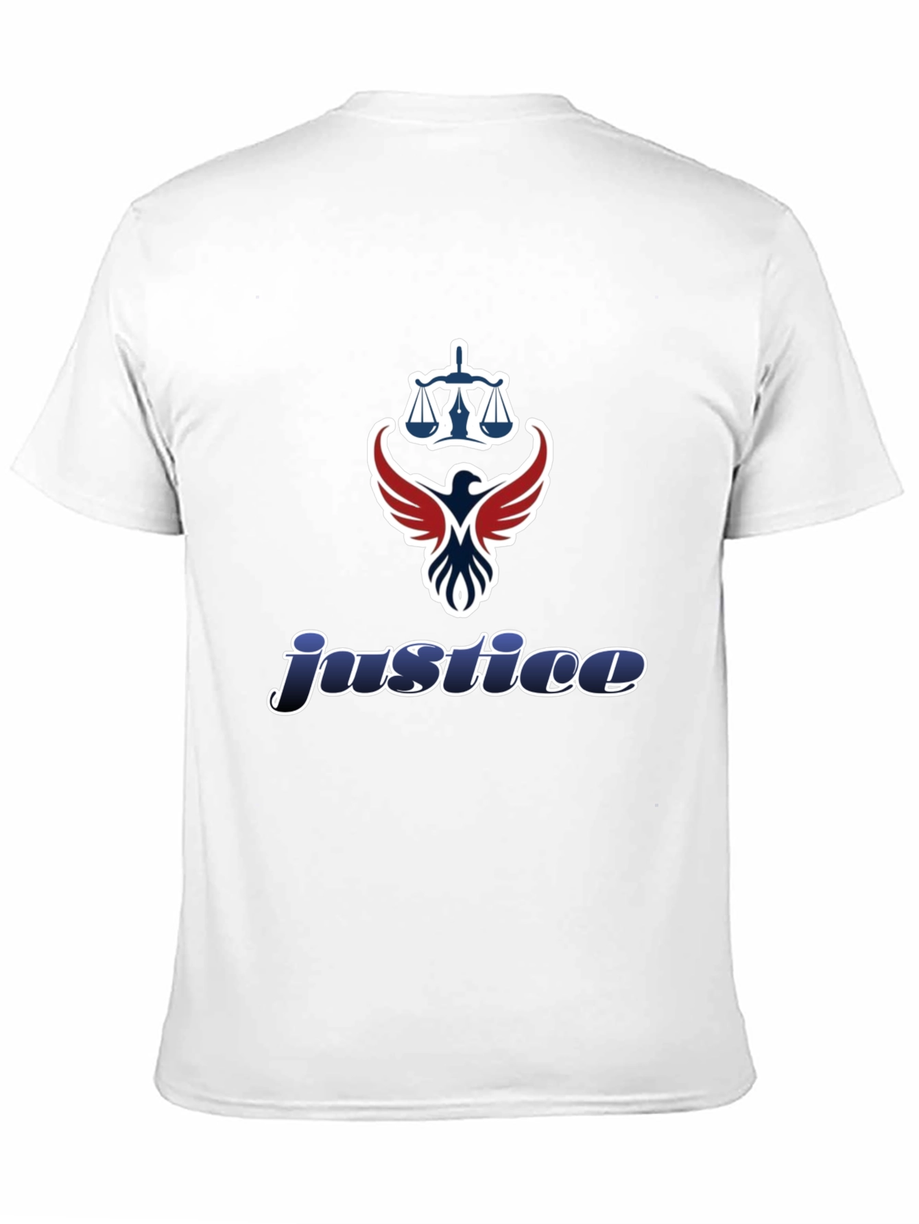 Justice Graphic T-Shirt - Scales of Justice Eagle Design