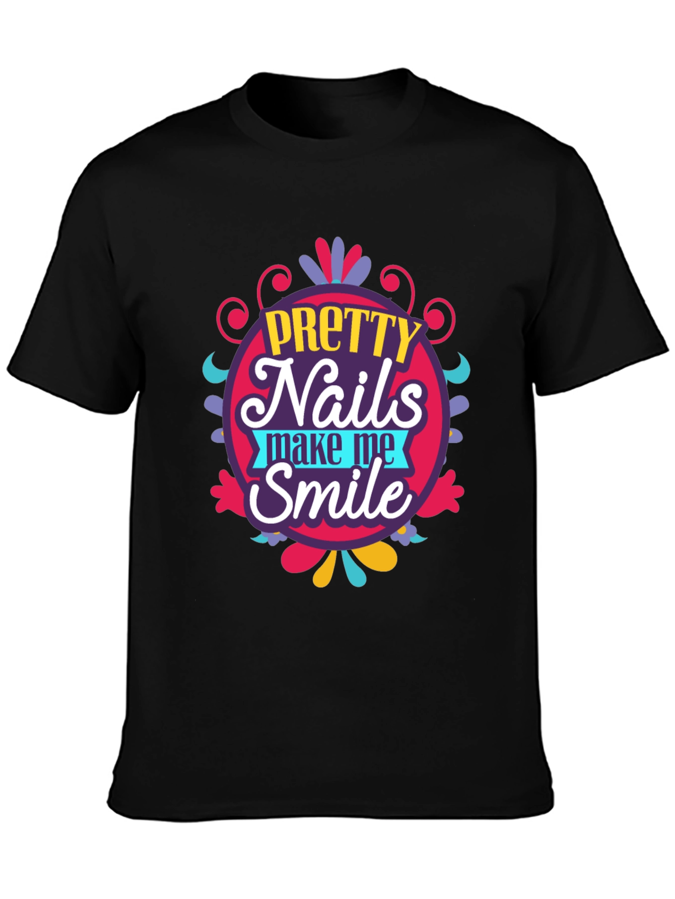 Pretty Nails Make Me Smile T-Shirt