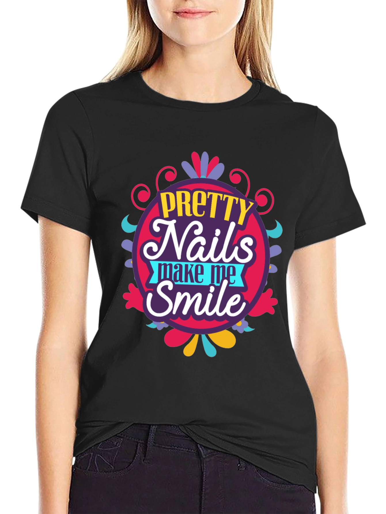 Pretty Nails Make Me Smile T-Shirt