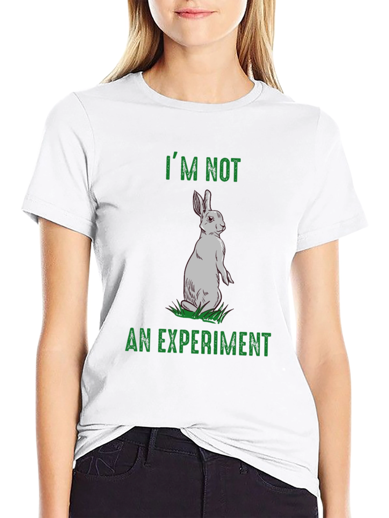 Rabbit Rights T-Shirt - Im Not An Experiment