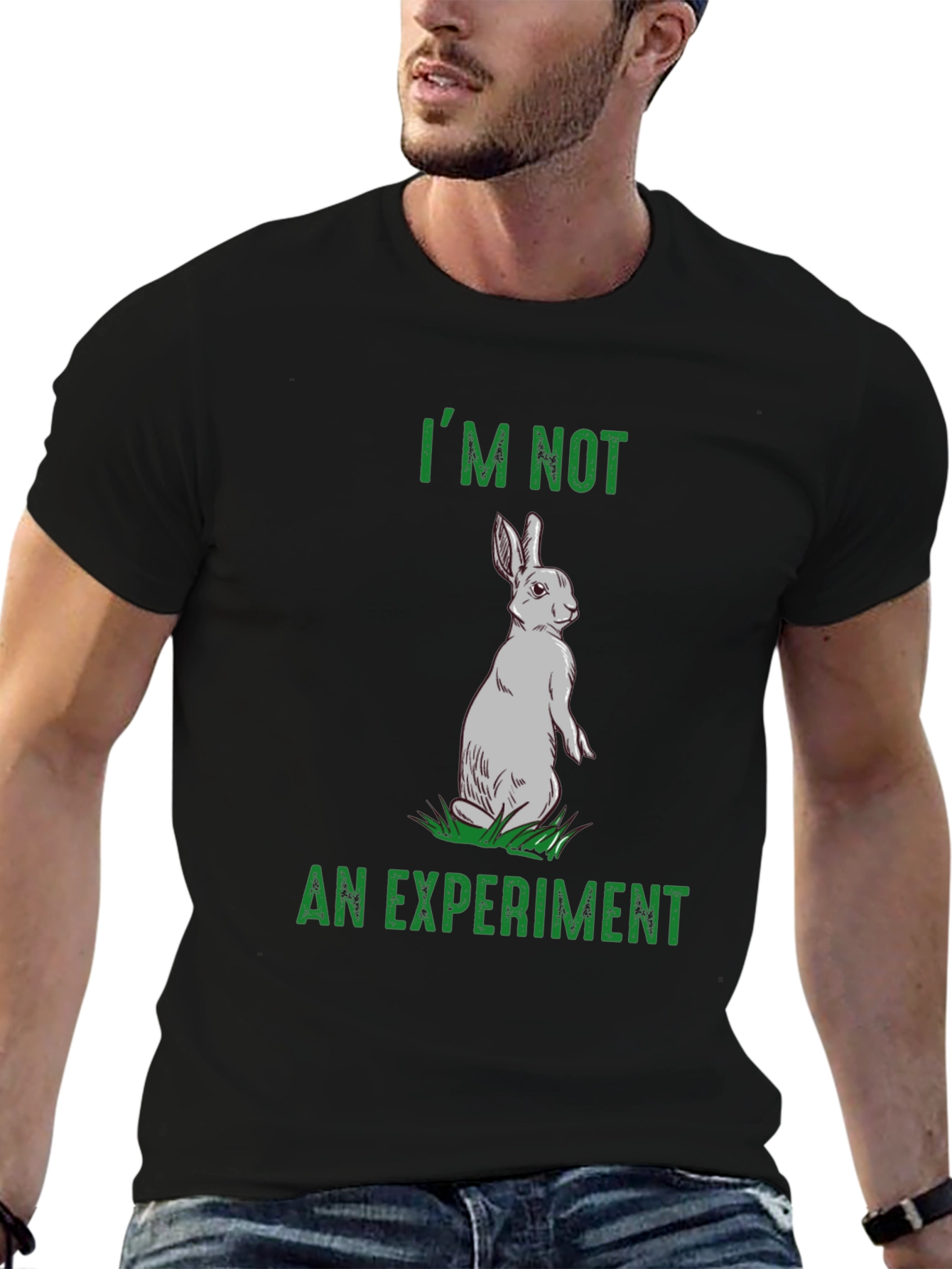 Rabbit Rights T-Shirt - Im Not An Experiment