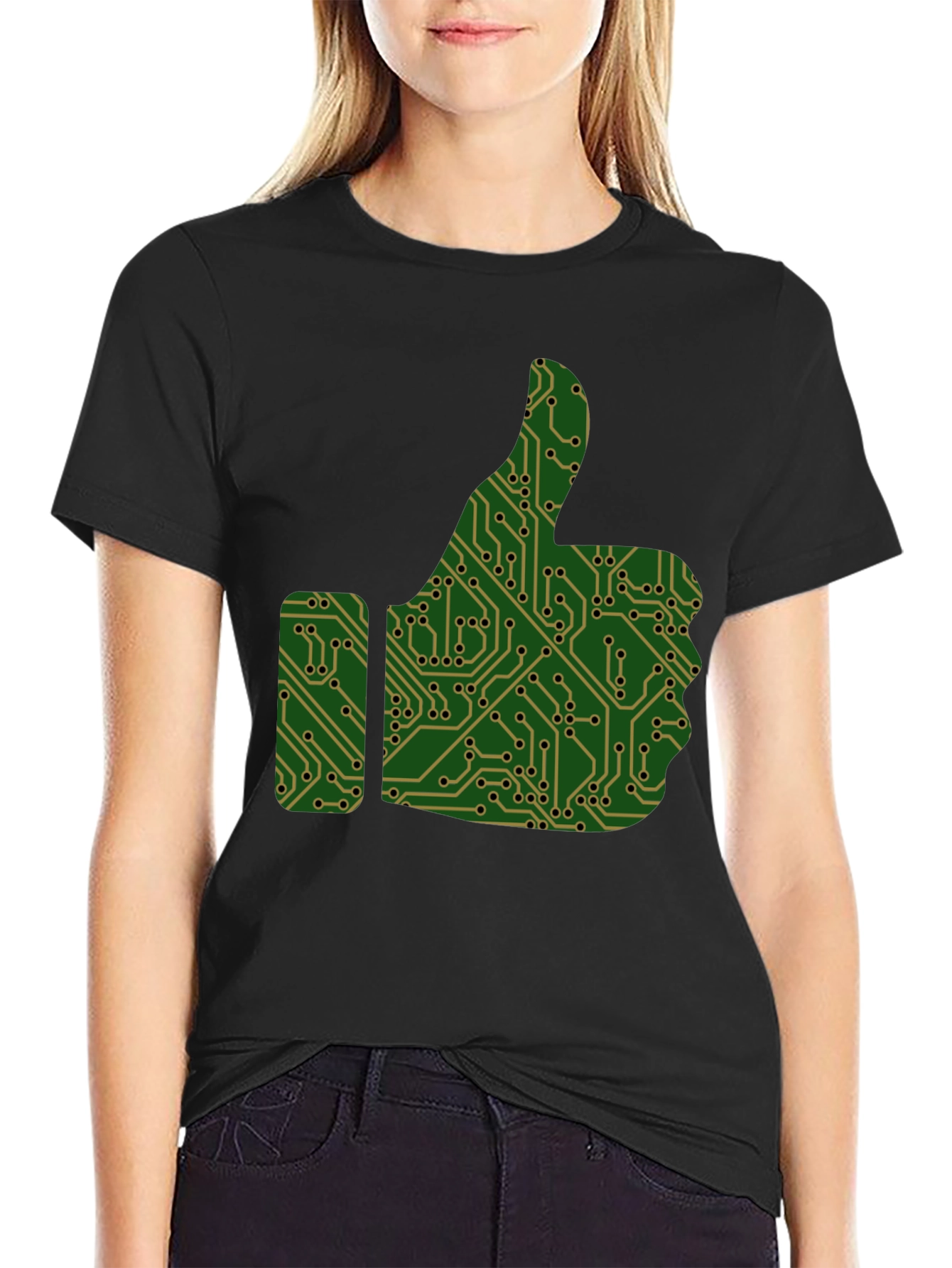 Tech Thumbs Up Graphic T-Shirt
