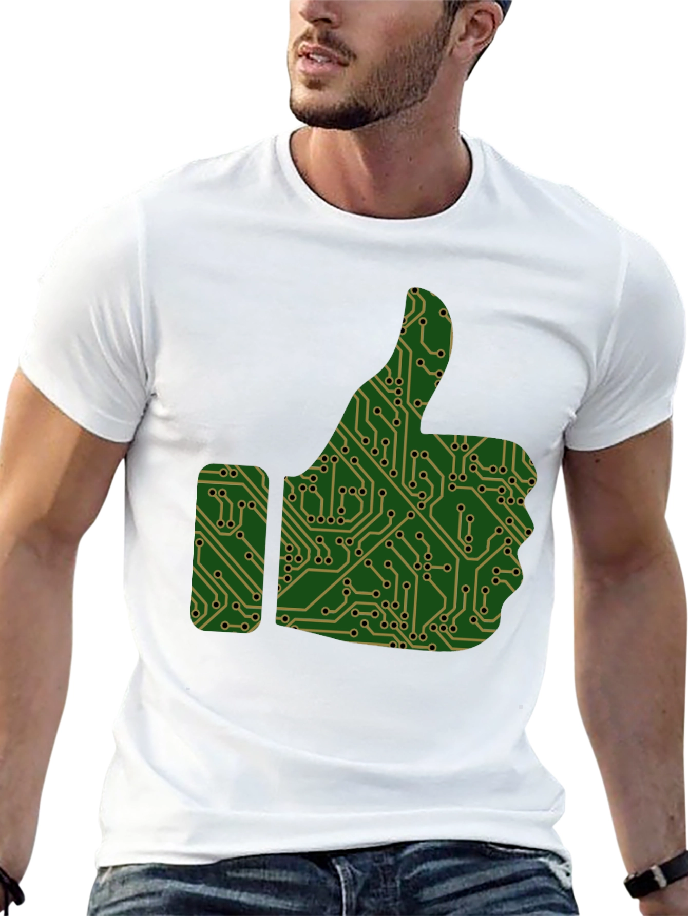 Tech Thumbs Up Graphic T-Shirt
