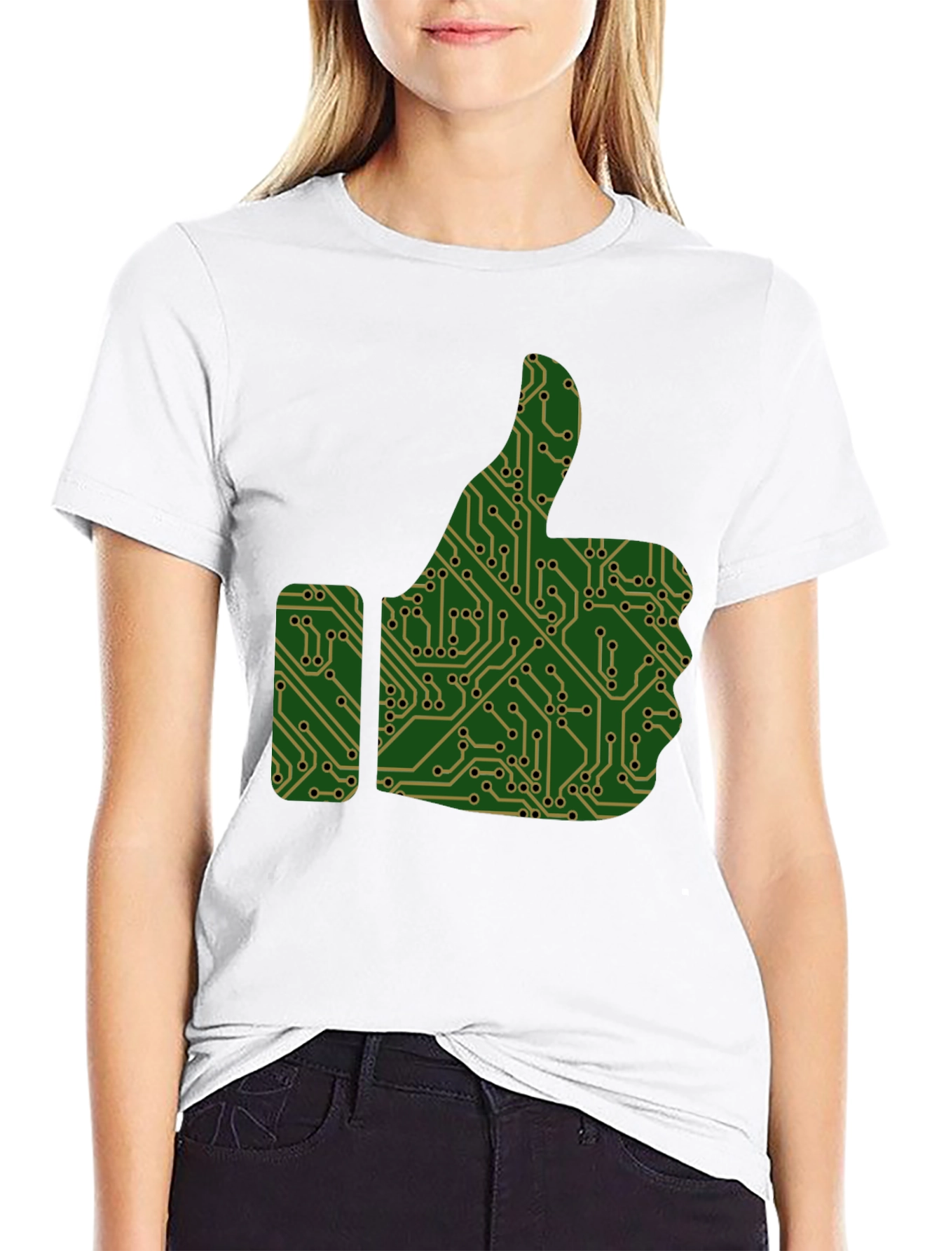 Tech Thumbs Up Graphic T-Shirt