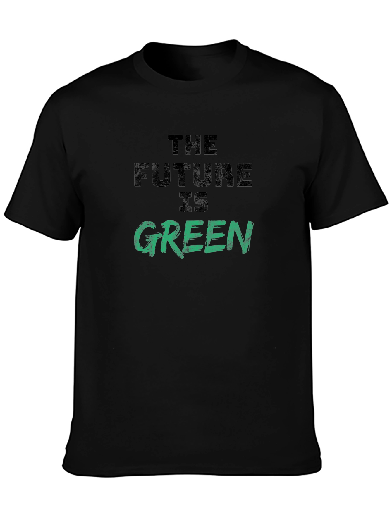 The Future is Green Graphic Tee - Eco-Friendly Slogan