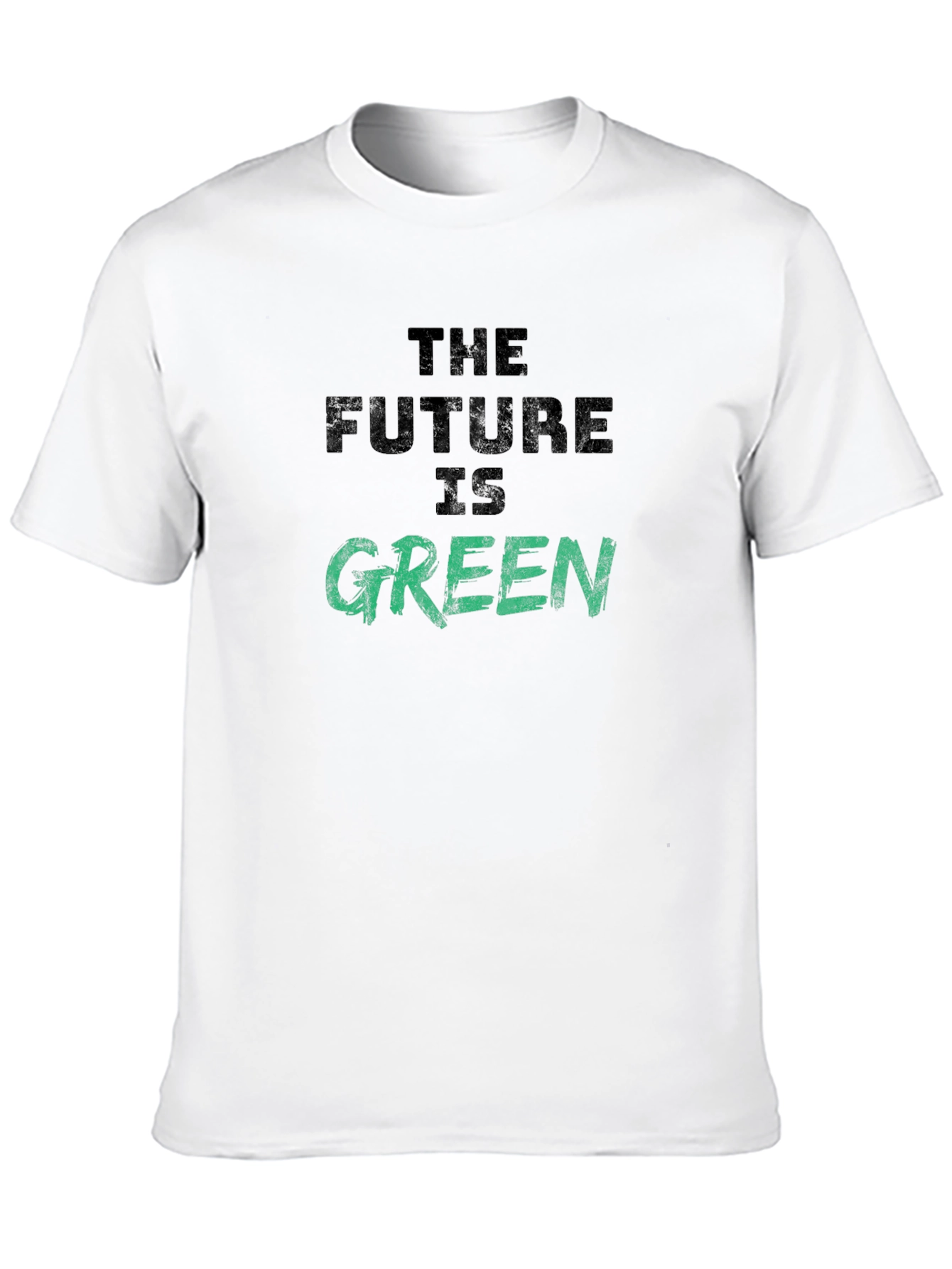 The Future is Green Graphic Tee - Eco-Friendly Slogan