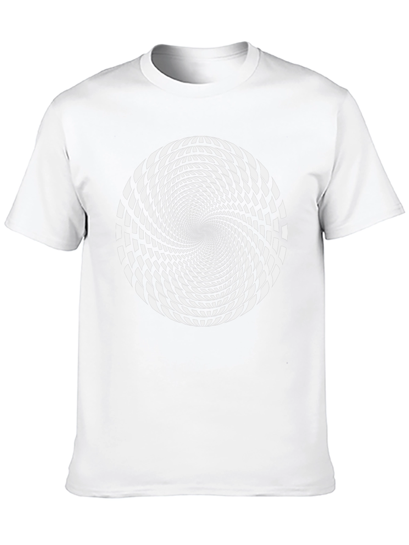 Optical Illusion Graphic Tee - Black