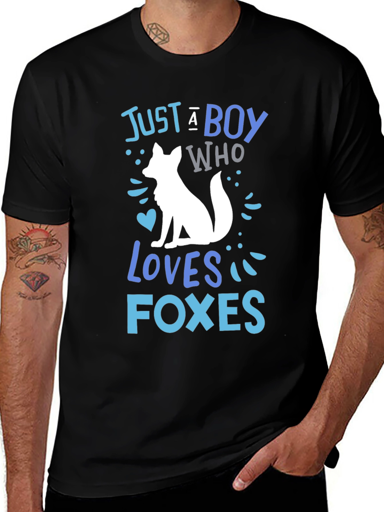 Boy Loves Foxes T-Shirt - Cute Animal Lover Tee