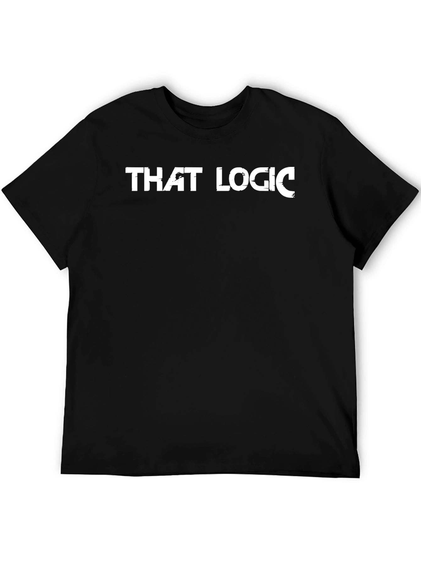That Logic Graphic Tee - Black Cotton Casual Shirt