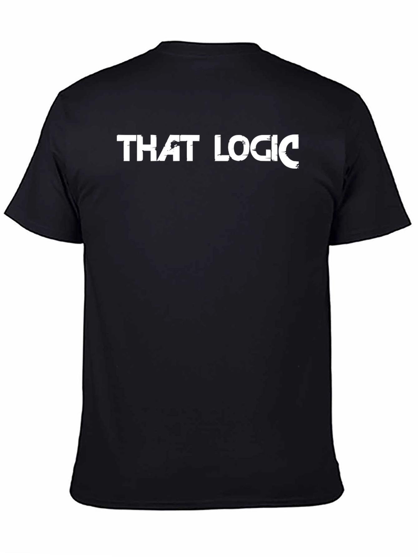 That Logic Graphic Tee - Black Cotton Casual Shirt