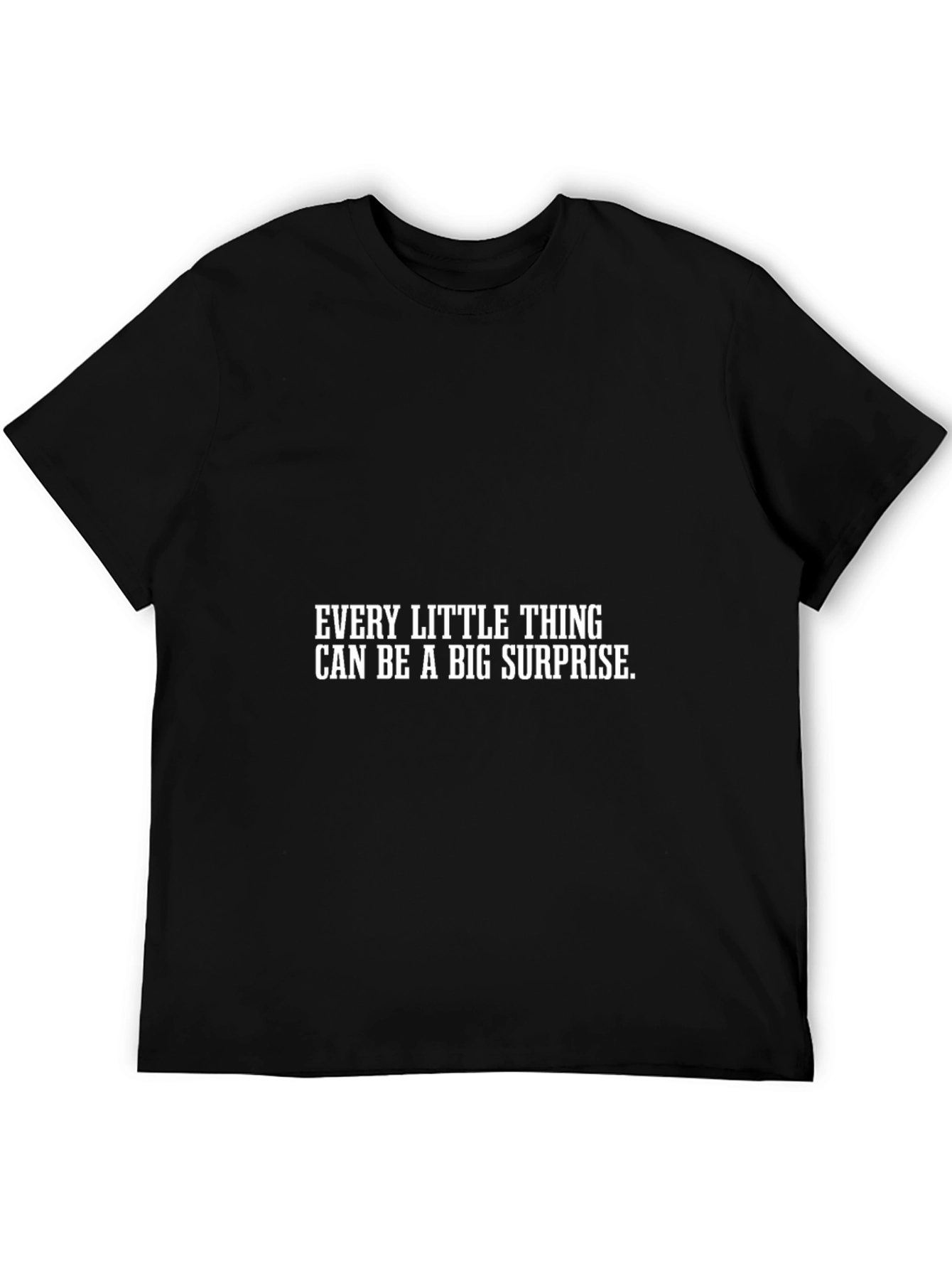 Surprise Graphic Tee - Mens Black T-Shirt