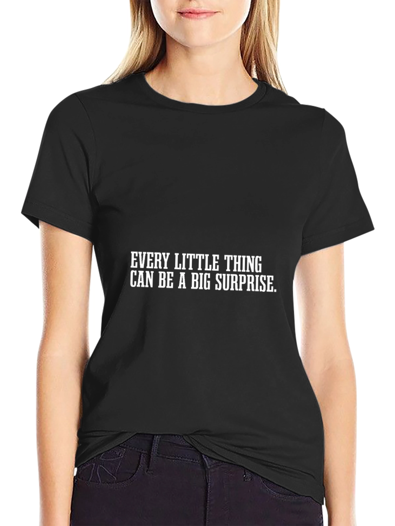 Surprise Graphic Tee - Mens Black T-Shirt