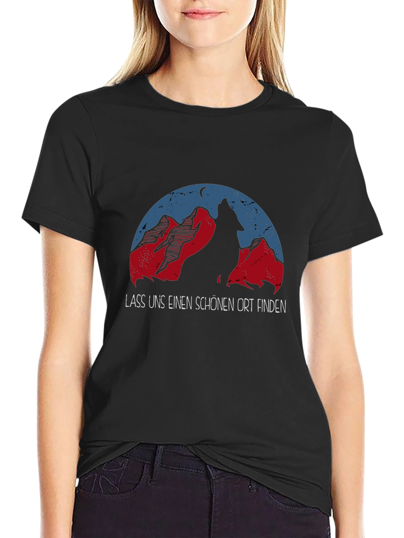 Wolf Mountain Graphic T-Shirt - Adventure Awaits