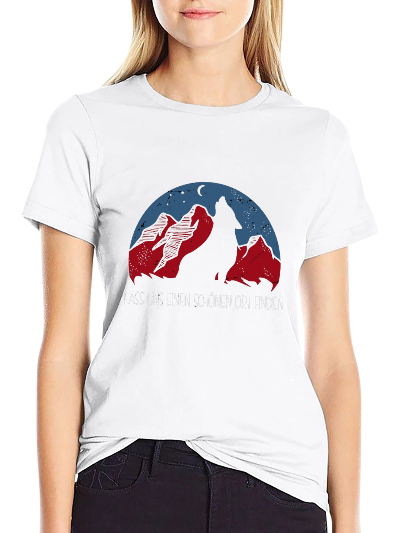 Wolf Mountain Graphic T-Shirt - Adventure Awaits