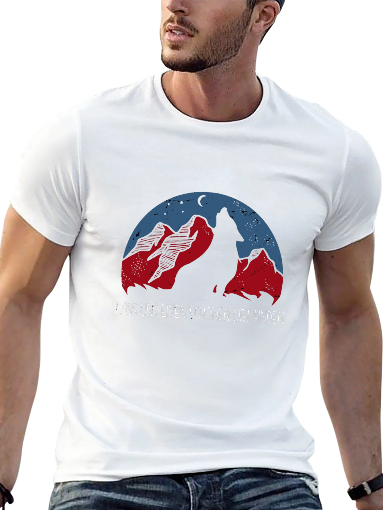 Wolf Mountain Graphic T-Shirt - Adventure Awaits