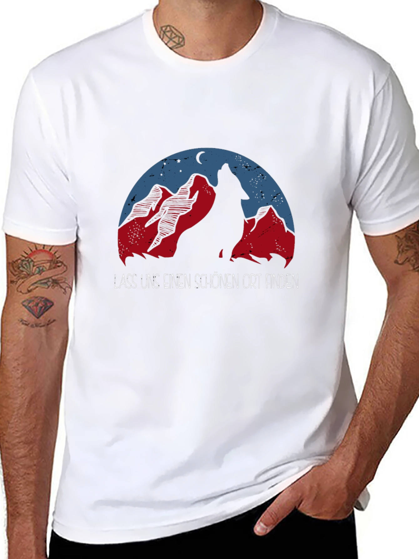 Wolf Mountain Graphic T-Shirt - Adventure Awaits