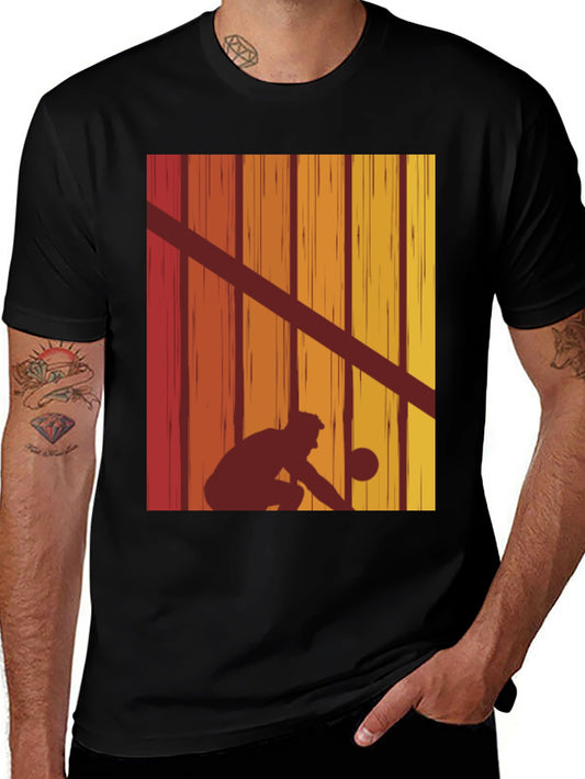 Vintage Style Billiards Player T-Shirt