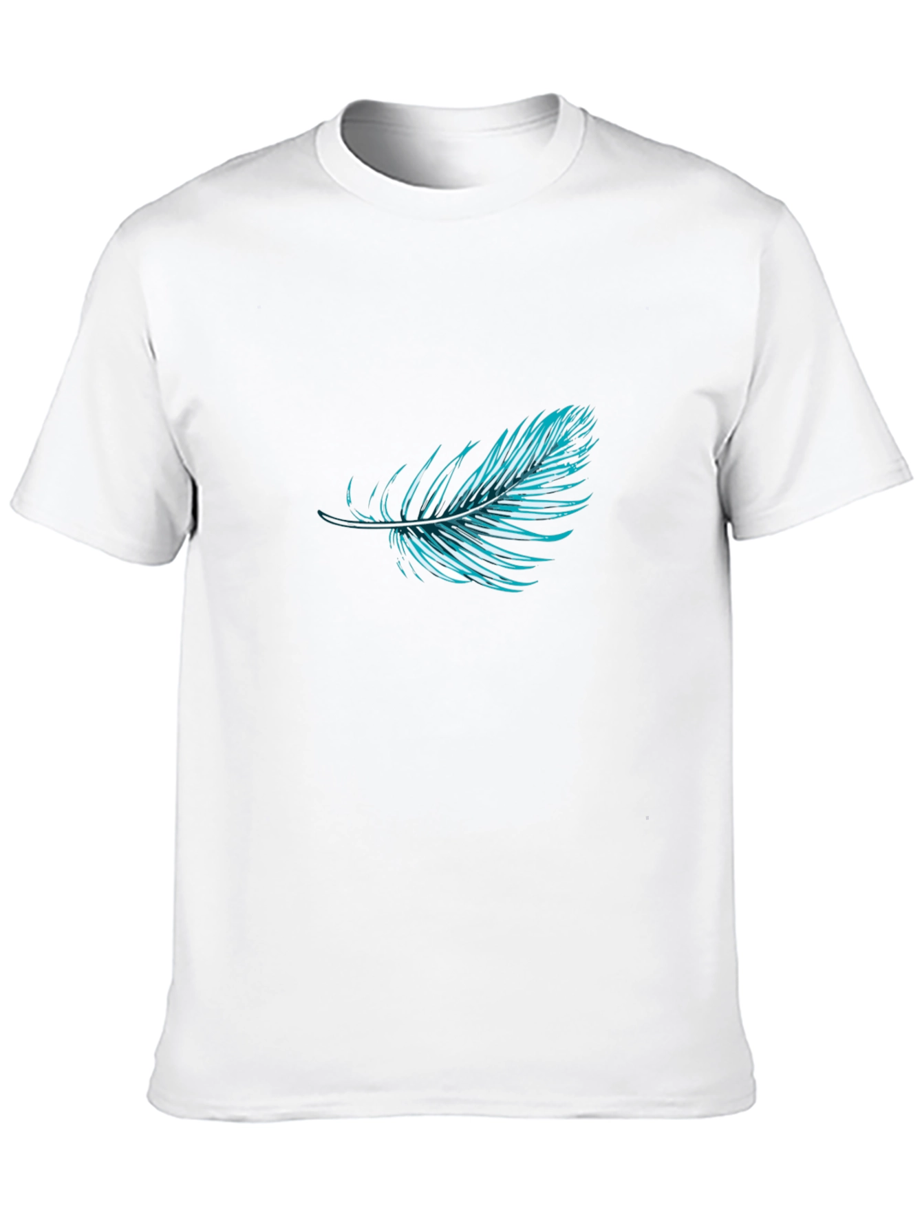 Feather Graphic Black T-Shirt | Stylish Casual Wear
