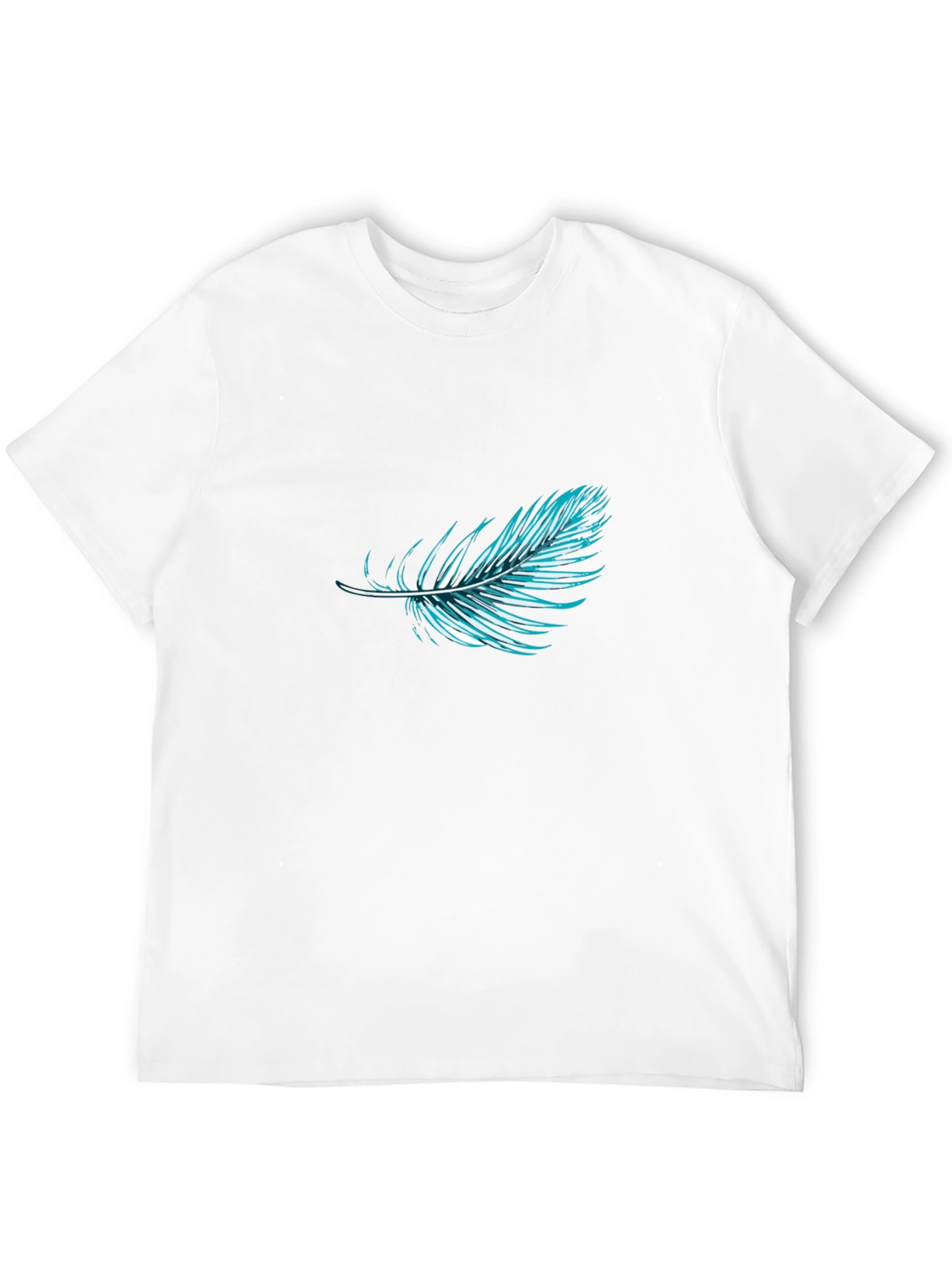 Feather Graphic Black T-Shirt | Stylish Casual Wear