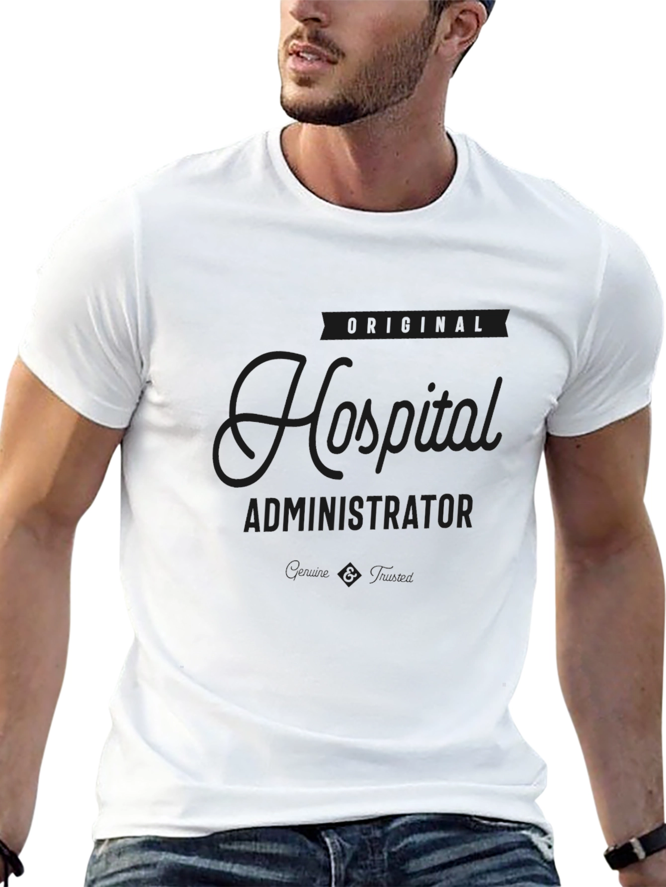 Original Hospital Administrator Black T-Shirt