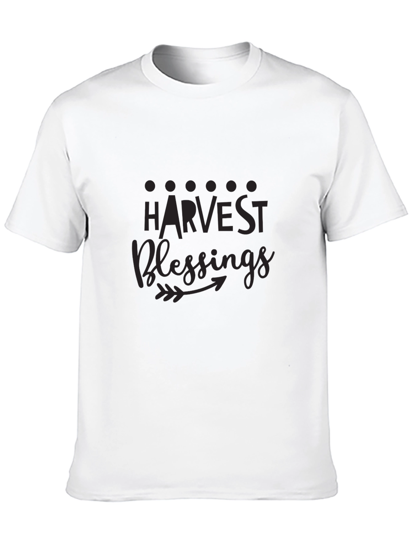 Harvest Blessings Black Graphic T-Shirt