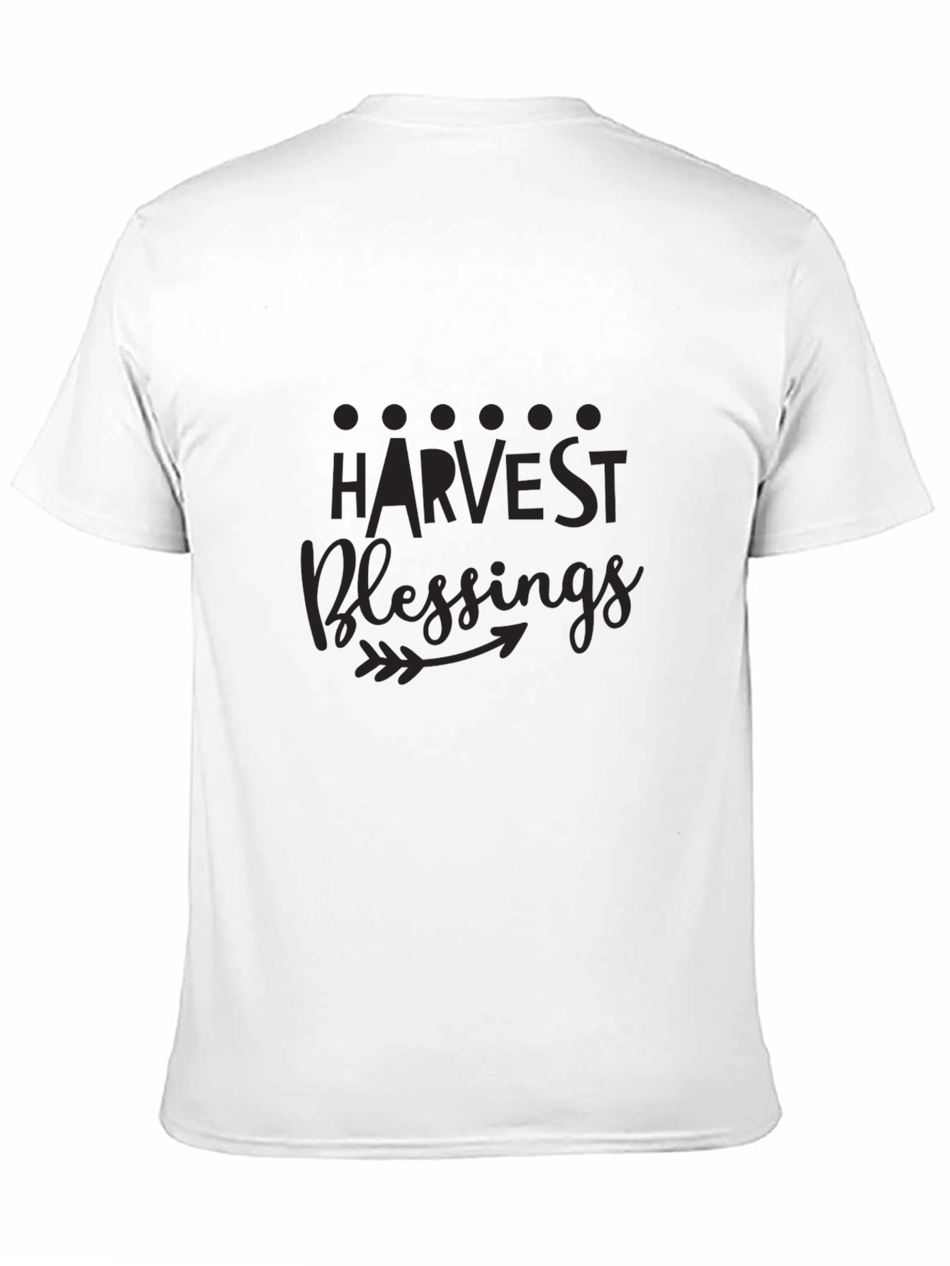 Harvest Blessings Black Graphic T-Shirt