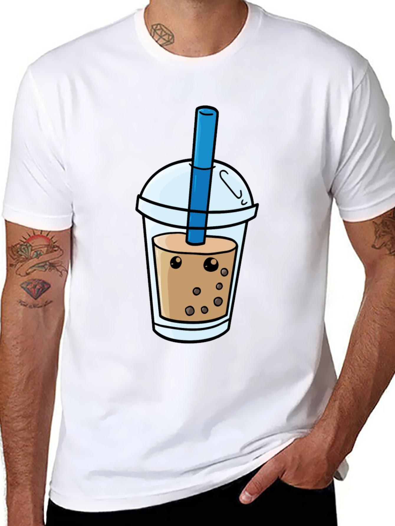 Boba Tea Graphic Tee - Casual Style