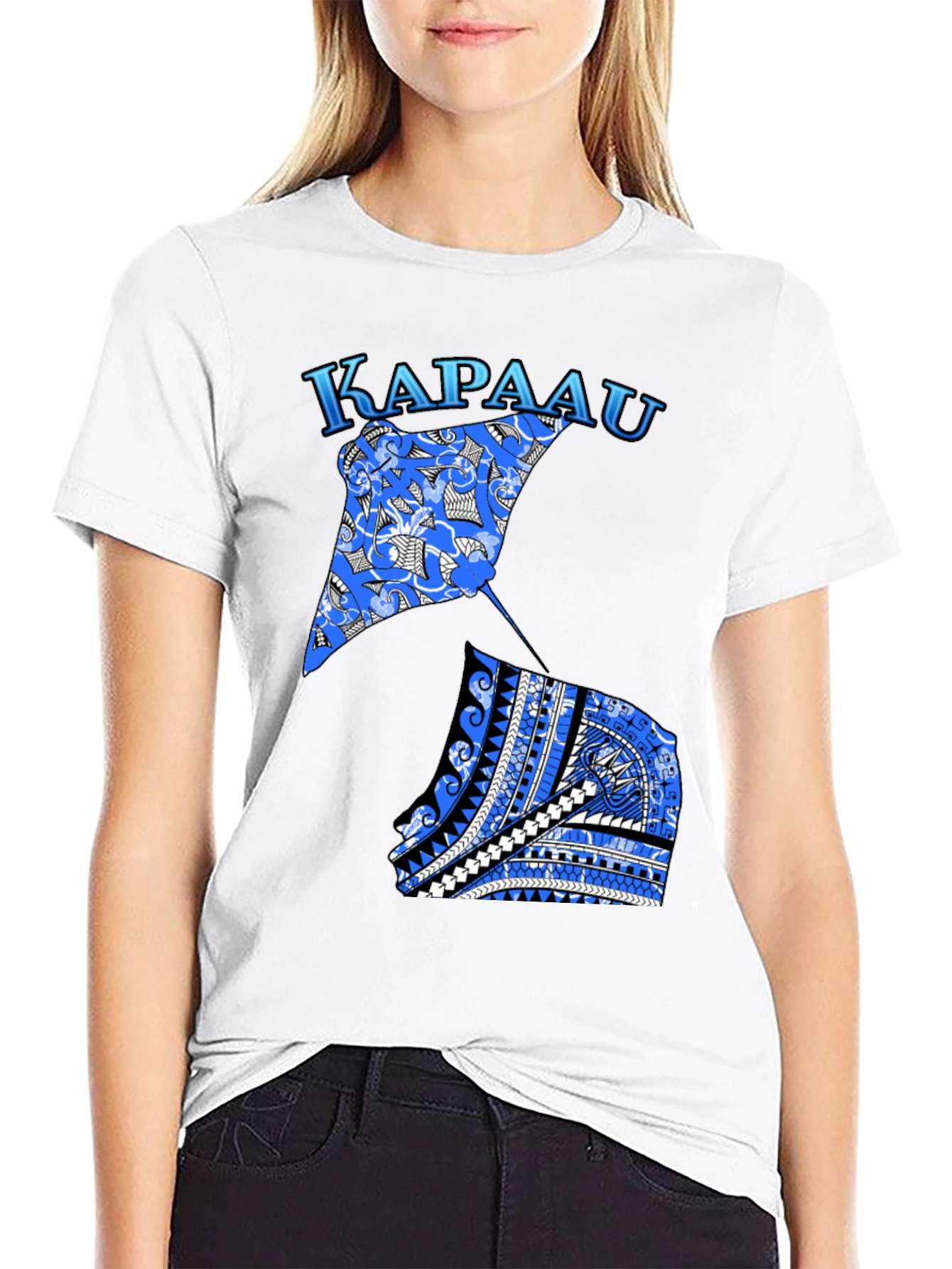 Kapaau Stingray Graphic T-Shirt - Black