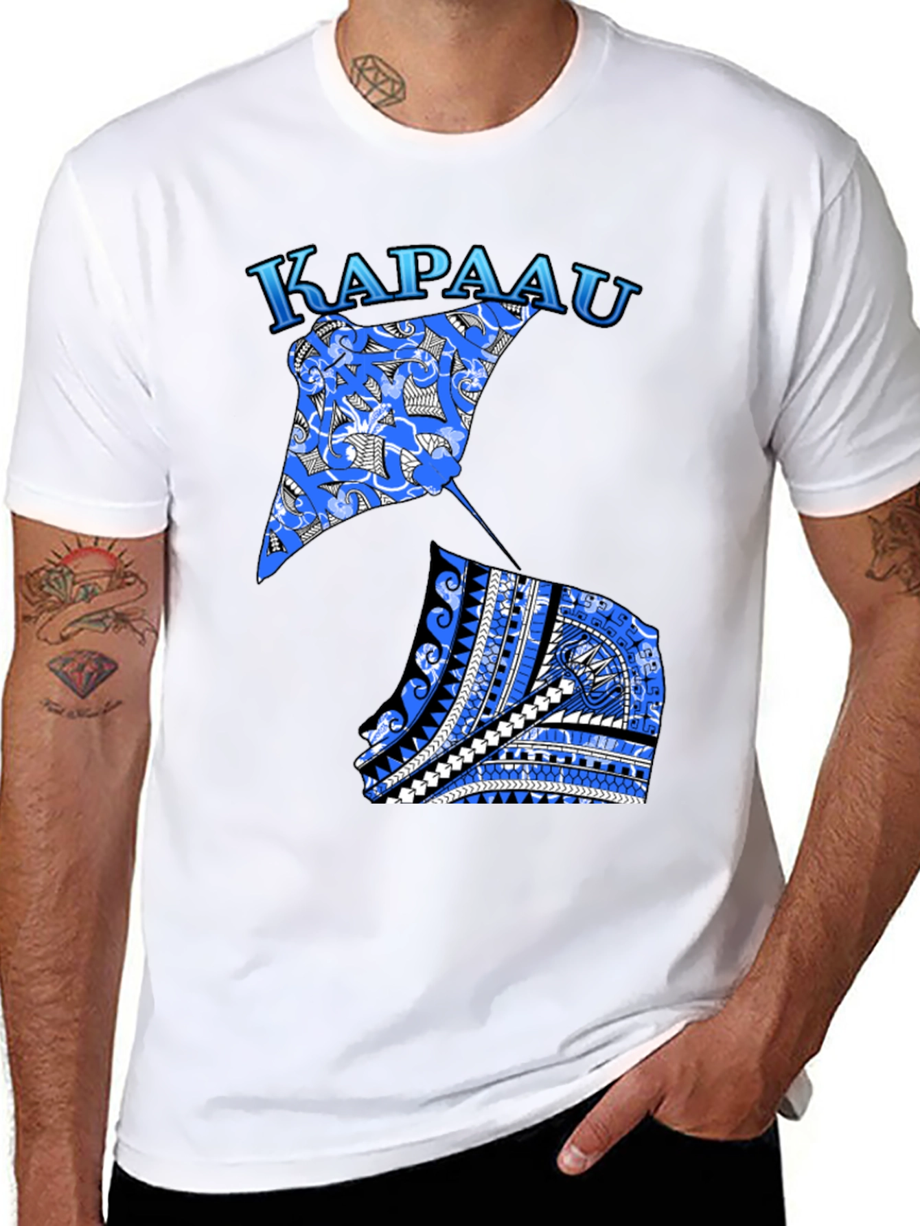 Kapaau Stingray Graphic T-Shirt - Black