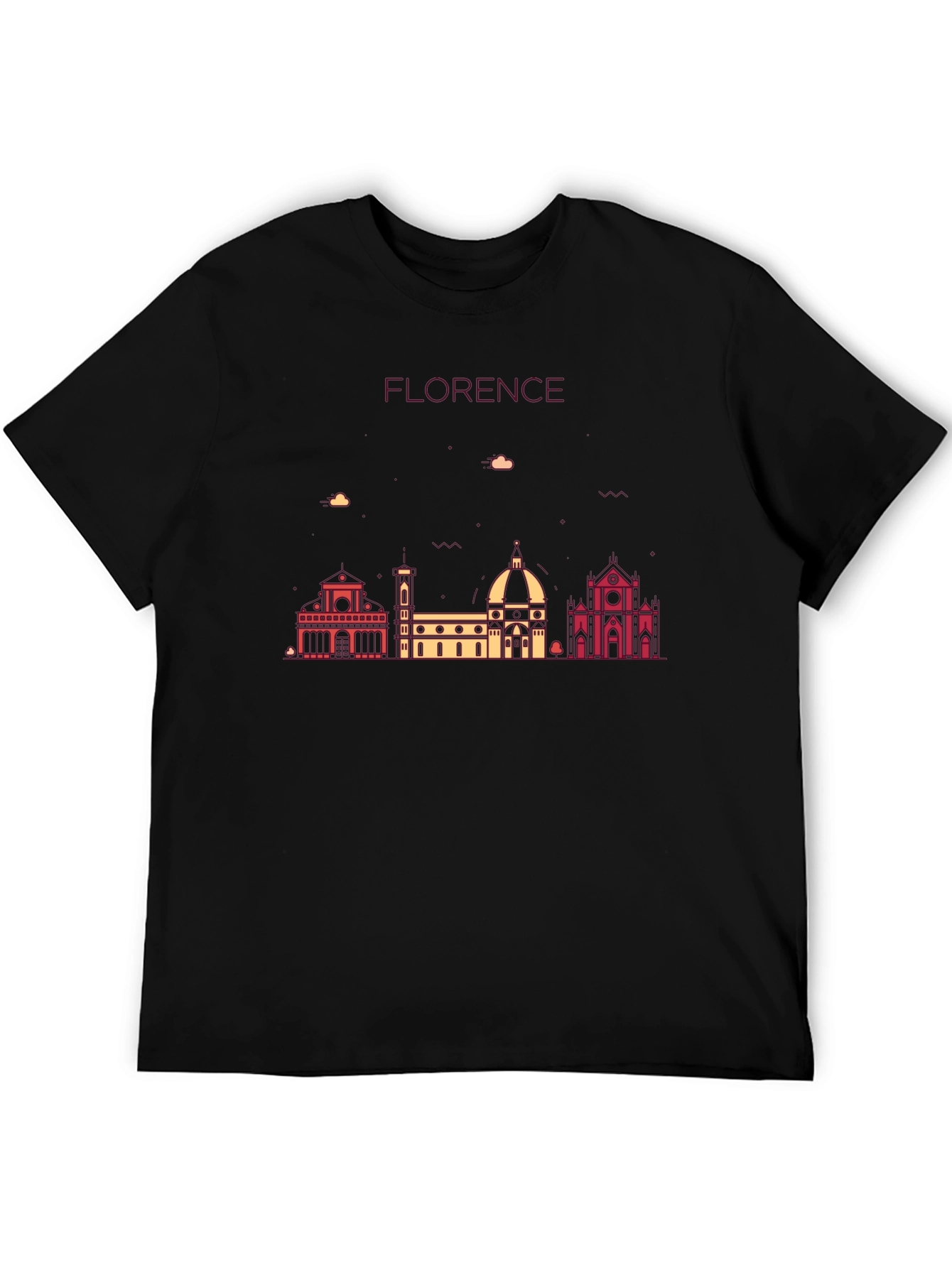 Florence Skyline Graphic Tee - Black