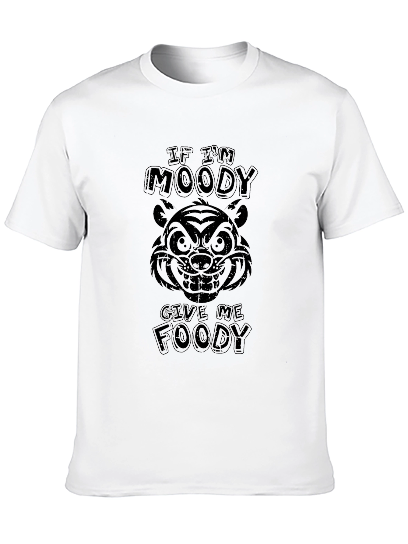 Moody Tiger Foody Black T-Shirt