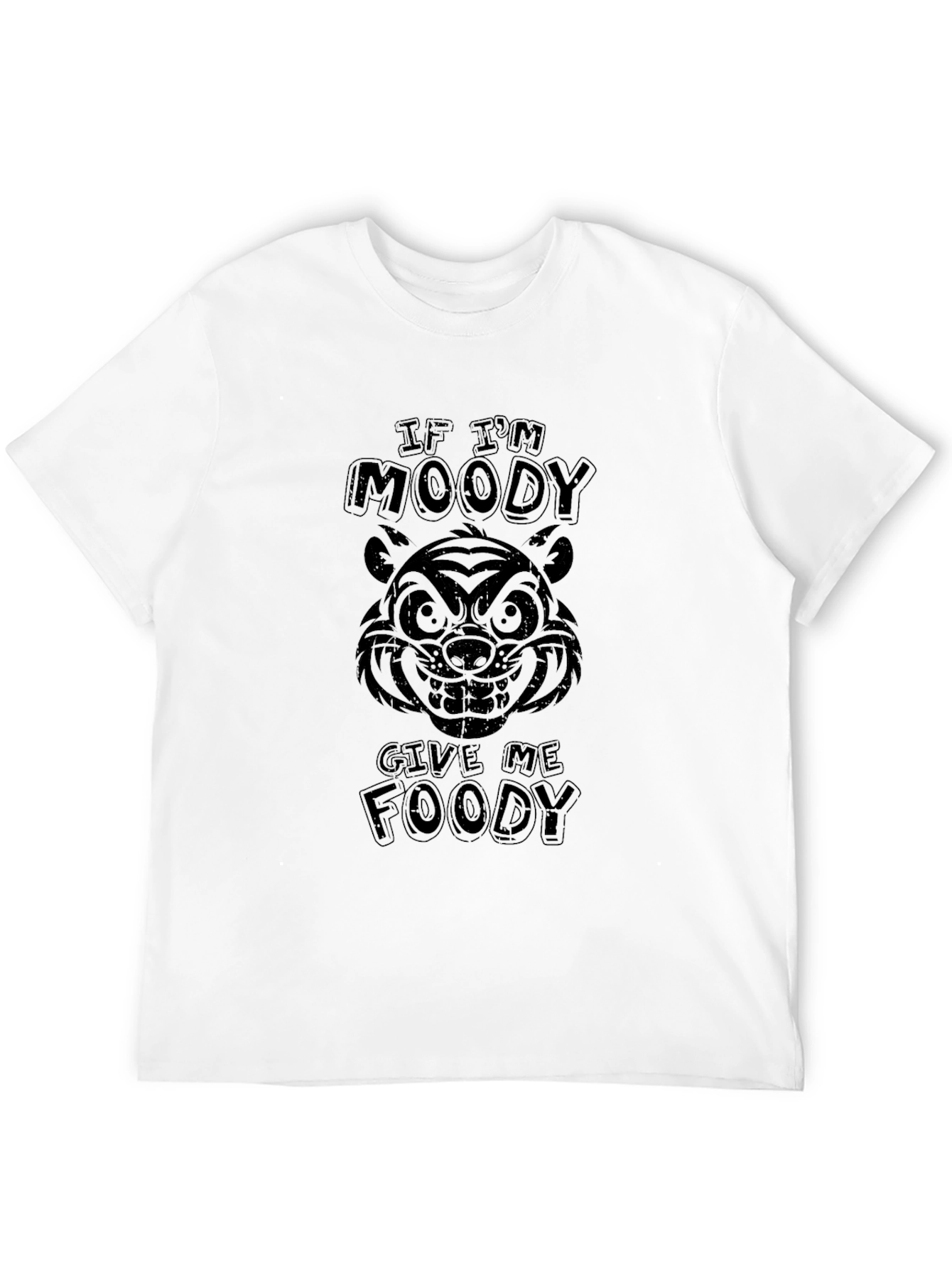 Moody Tiger Foody Black T-Shirt