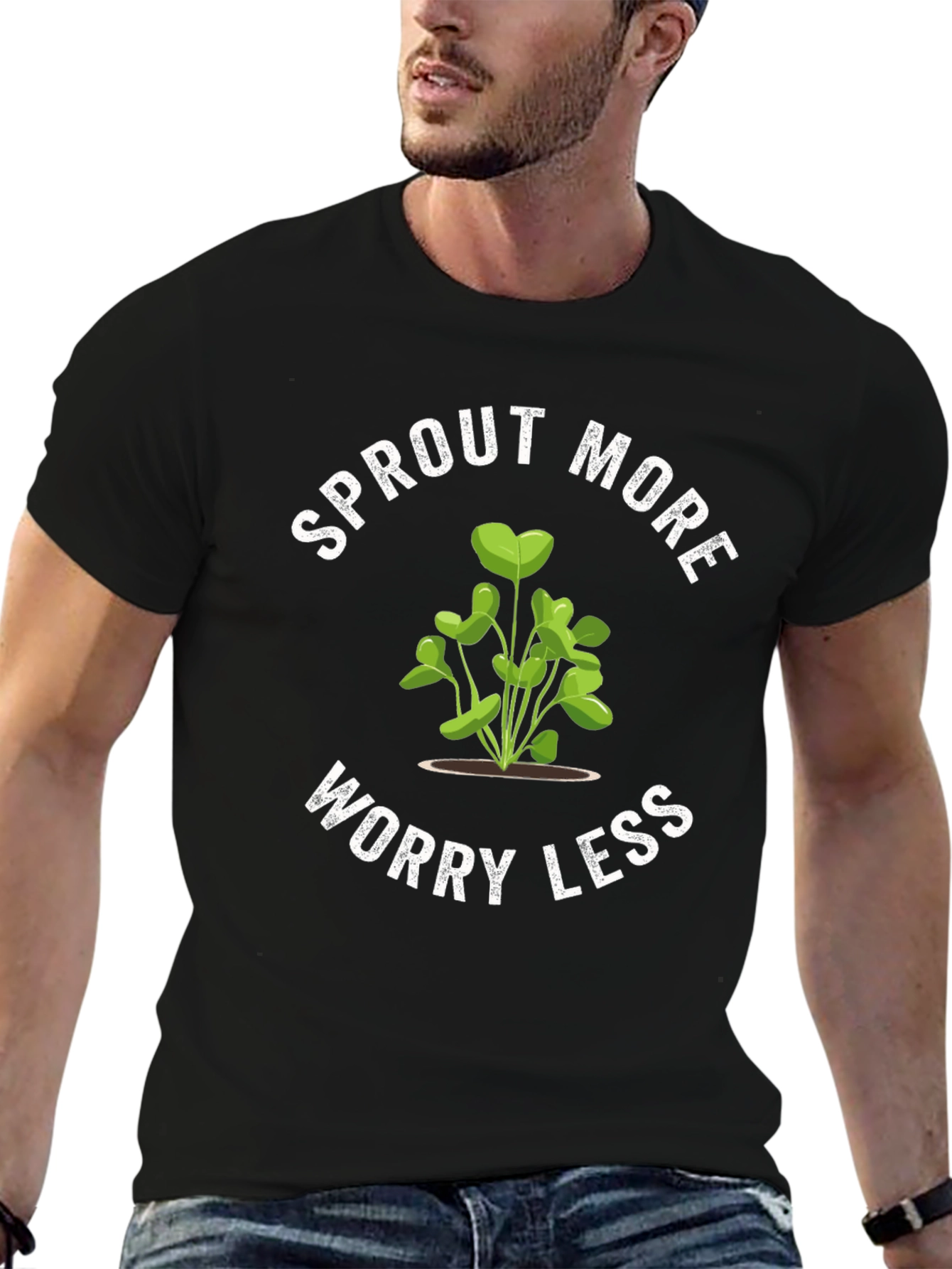 Sprout More Worry Less Graphic Tee
