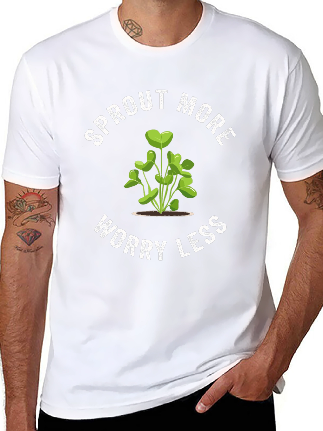 Sprout More Worry Less Graphic Tee